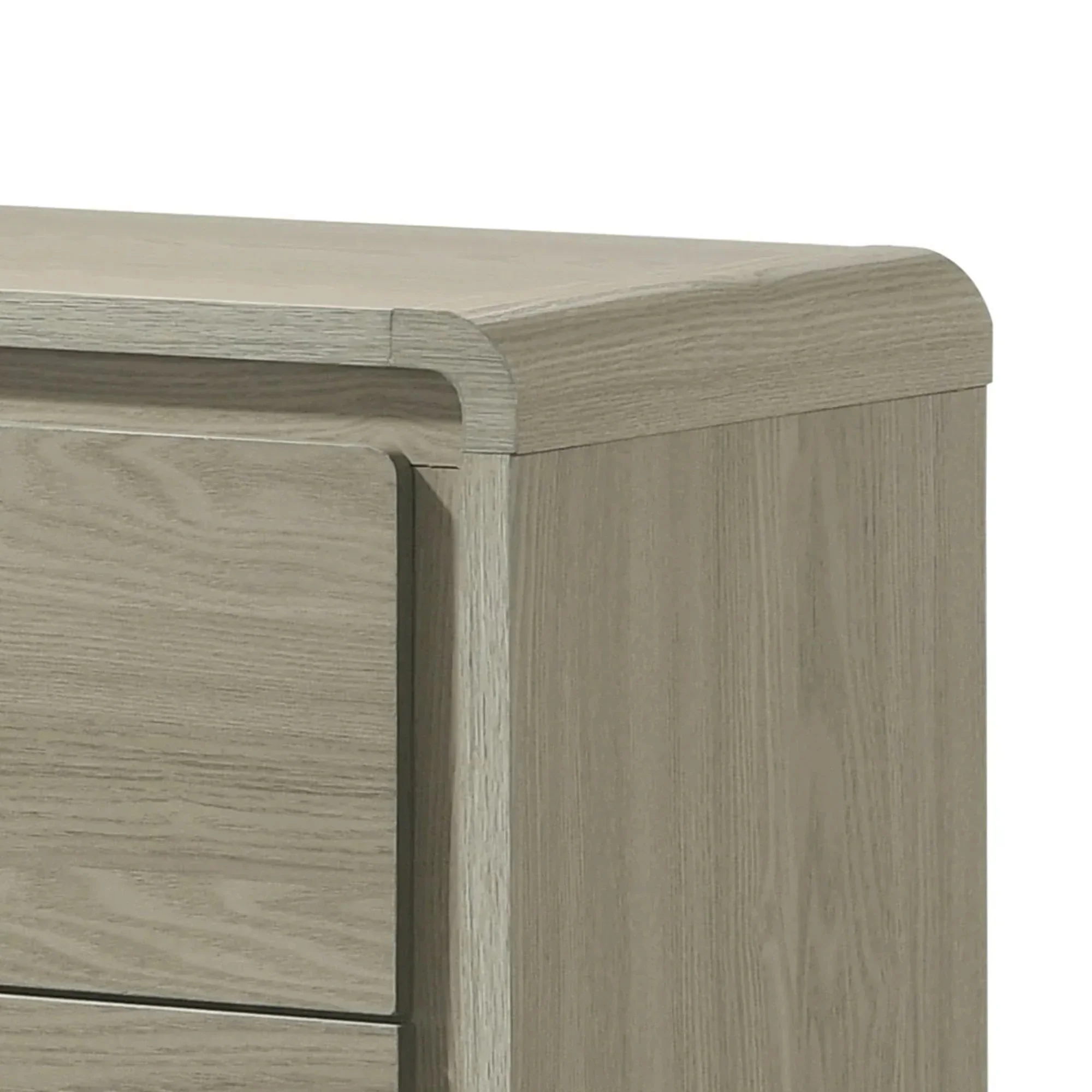 Parrot Uncle Rainier Modern 25-Inch 2-Drawer Nightstand in Gray Wood (FM72002GY-N-PU) - Image 5