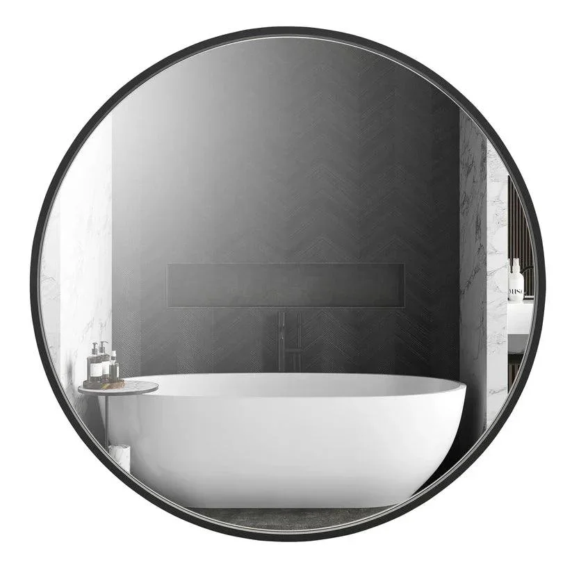 Parrot Uncle Reflections Sleek Modern Black Aluminum Framed Wall Mirror - Image 27