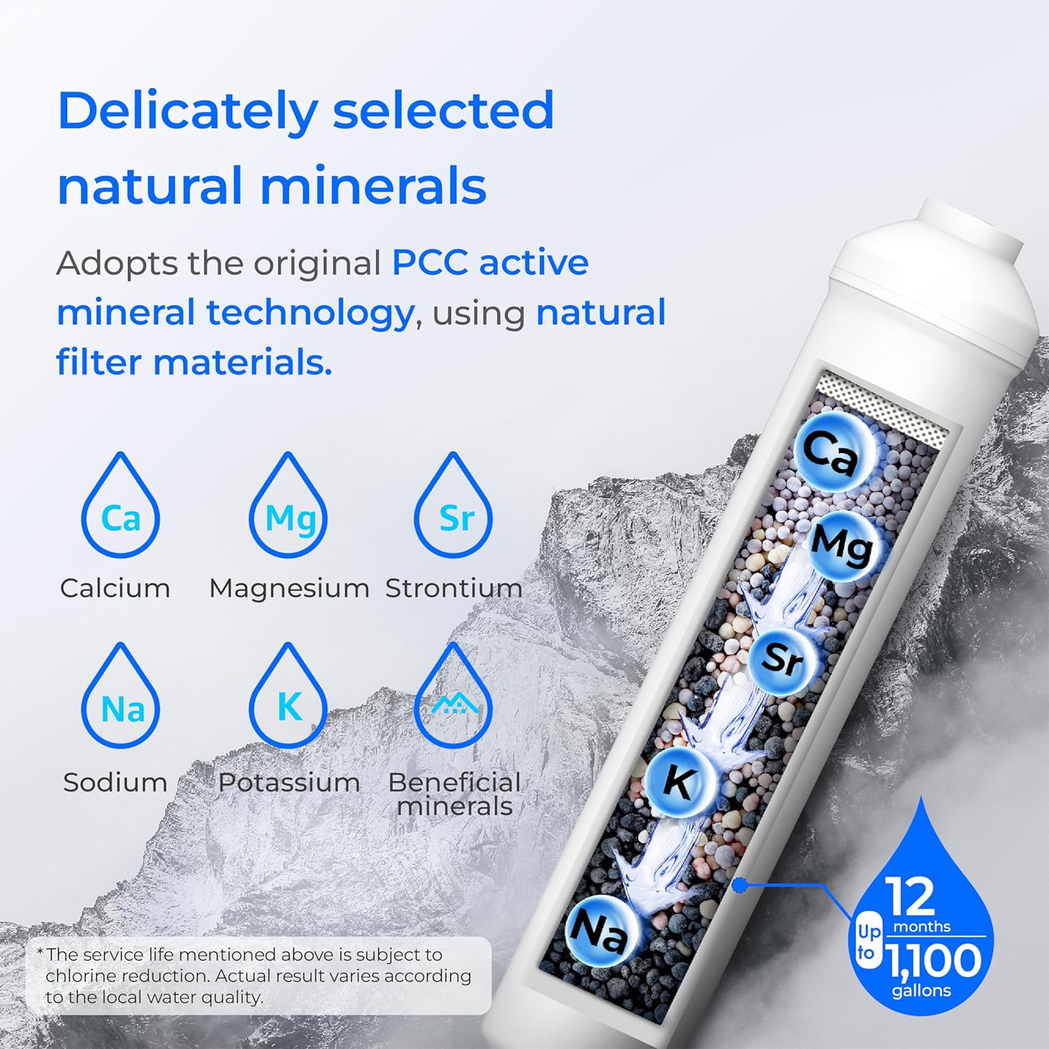 Waterdrop Remineralization Filter 1/4" Quick Connect Mineral Filter for Reverse Osmosis System with WD-ALK16, Alkaline Water Filter 9.5 pH Mineralization (WD-MNR35) - Image 3