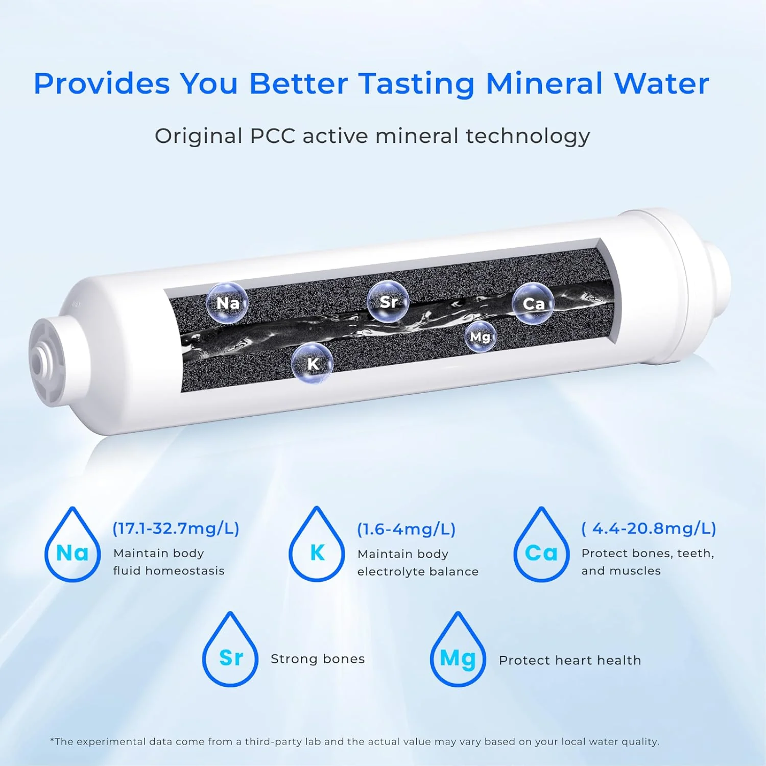 Waterdrop Remineralization Filter 1/4" Quick Connect Mineral Filter for Reverse Osmosis System with WD-ALK16, Alkaline Water Filter 9.5 pH Mineralization (WD-MNR35) - Image 4