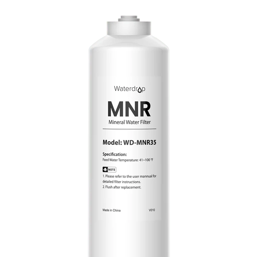 Waterdrop Remineralization Filter 1/4" Quick Connect Mineral Filter for Reverse Osmosis System with WD-ALK16, Alkaline Water Filter 9.5 pH Mineralization (WD-MNR35) - Image 8