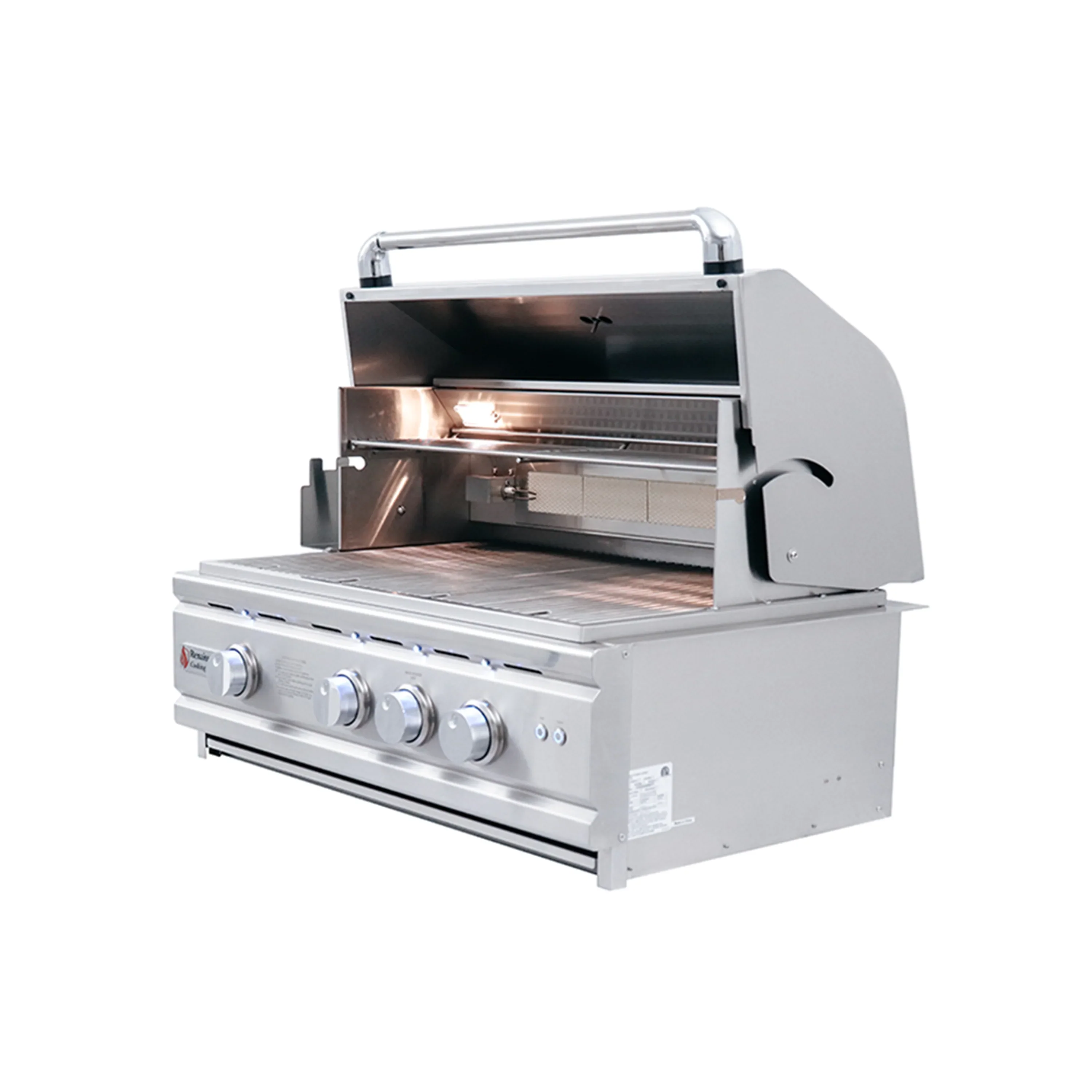 Renaissance Cutlass Pro 30-Inch Natural Gas Grill w/ Rear Burner, Briquette Trays & Blue LED Lights (RON30B) - Image 8