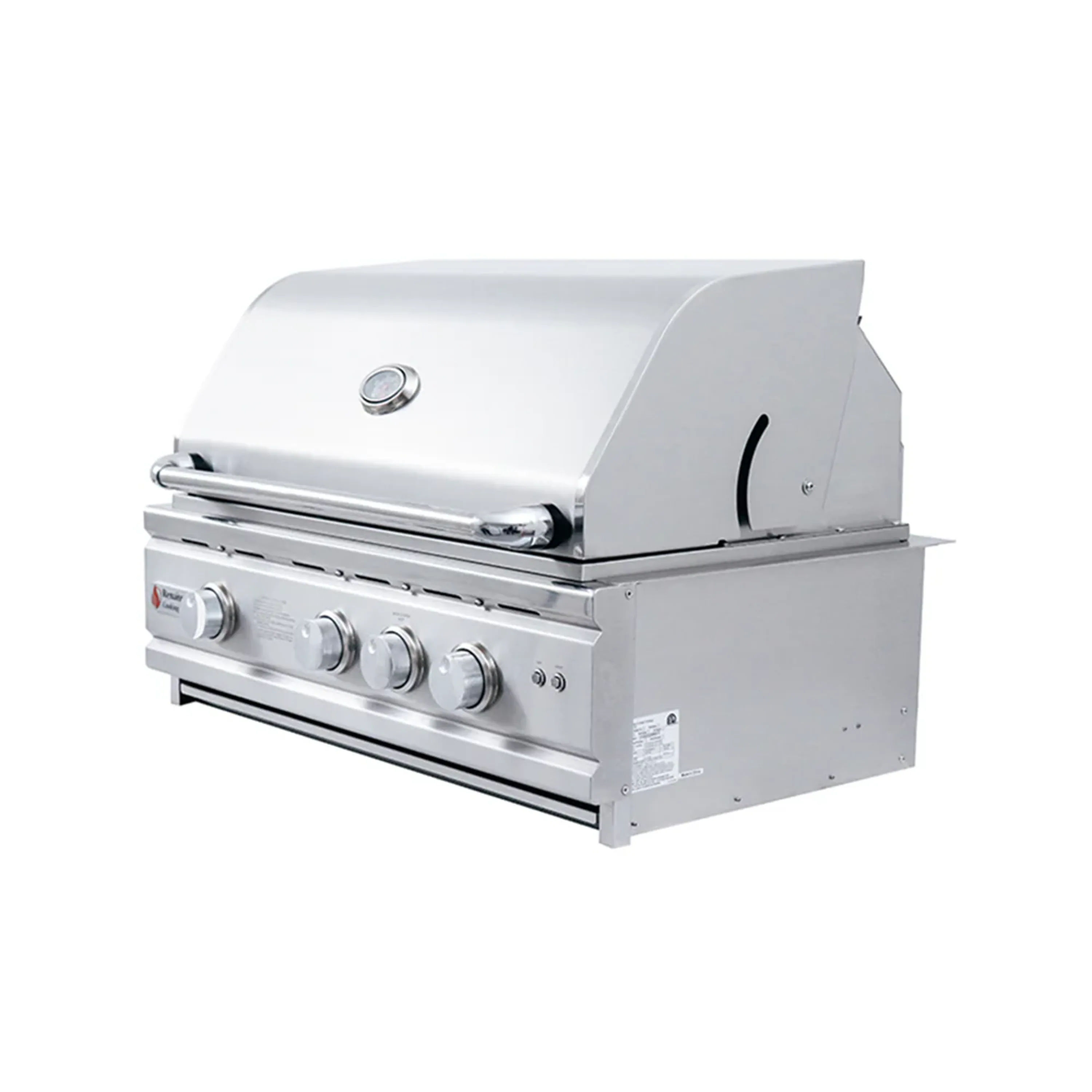 Renaissance Cutlass Pro 30-Inch Propane Gas Grill w/ Rear Burner, Briquette Trays & Blue LED Lights w/ Cart & Gas Connection (RON30B LP CK) - Image 12