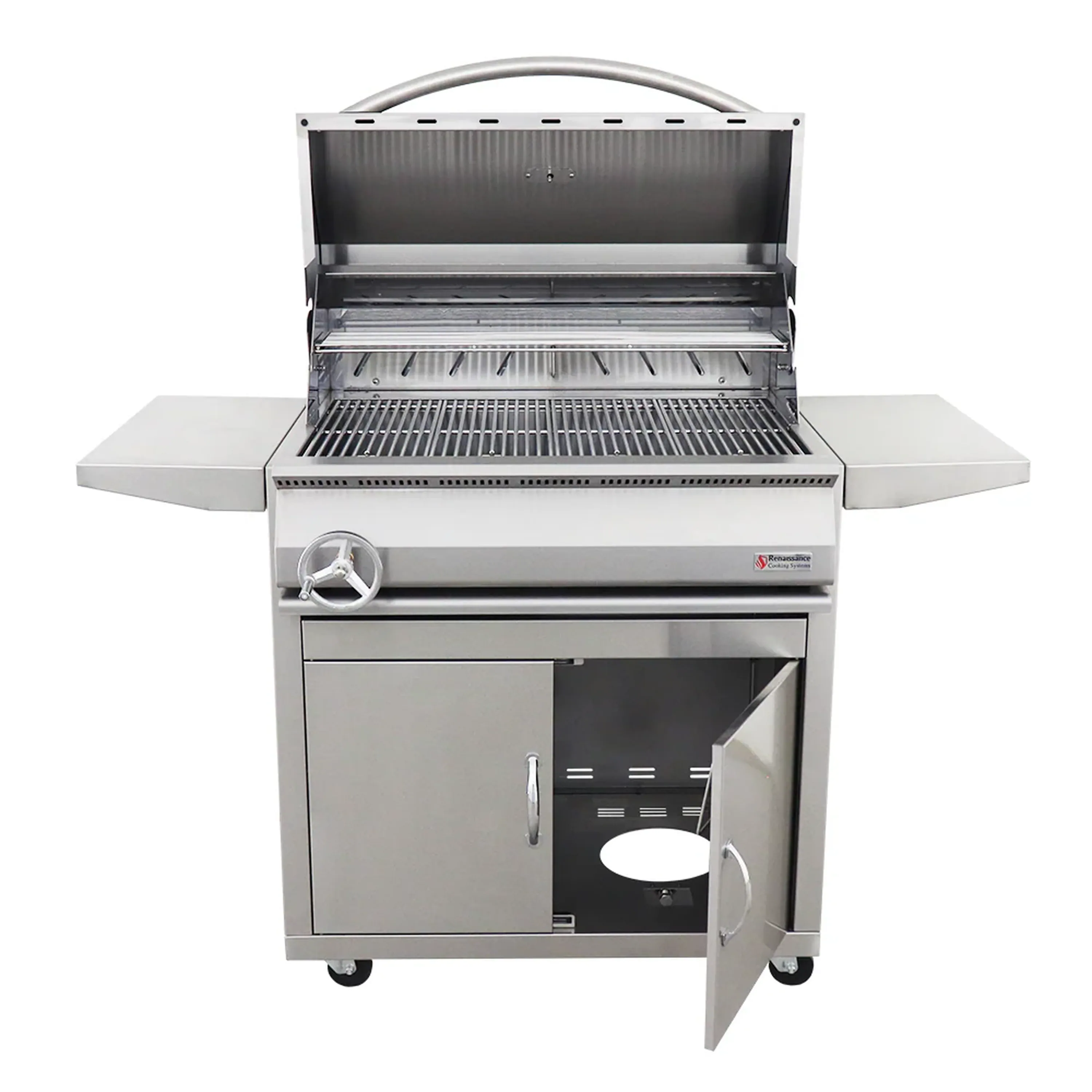 Renaissance Premier 32-Inch Charcoal Grill w/ Cart (RJCC32A CK) - Image 7