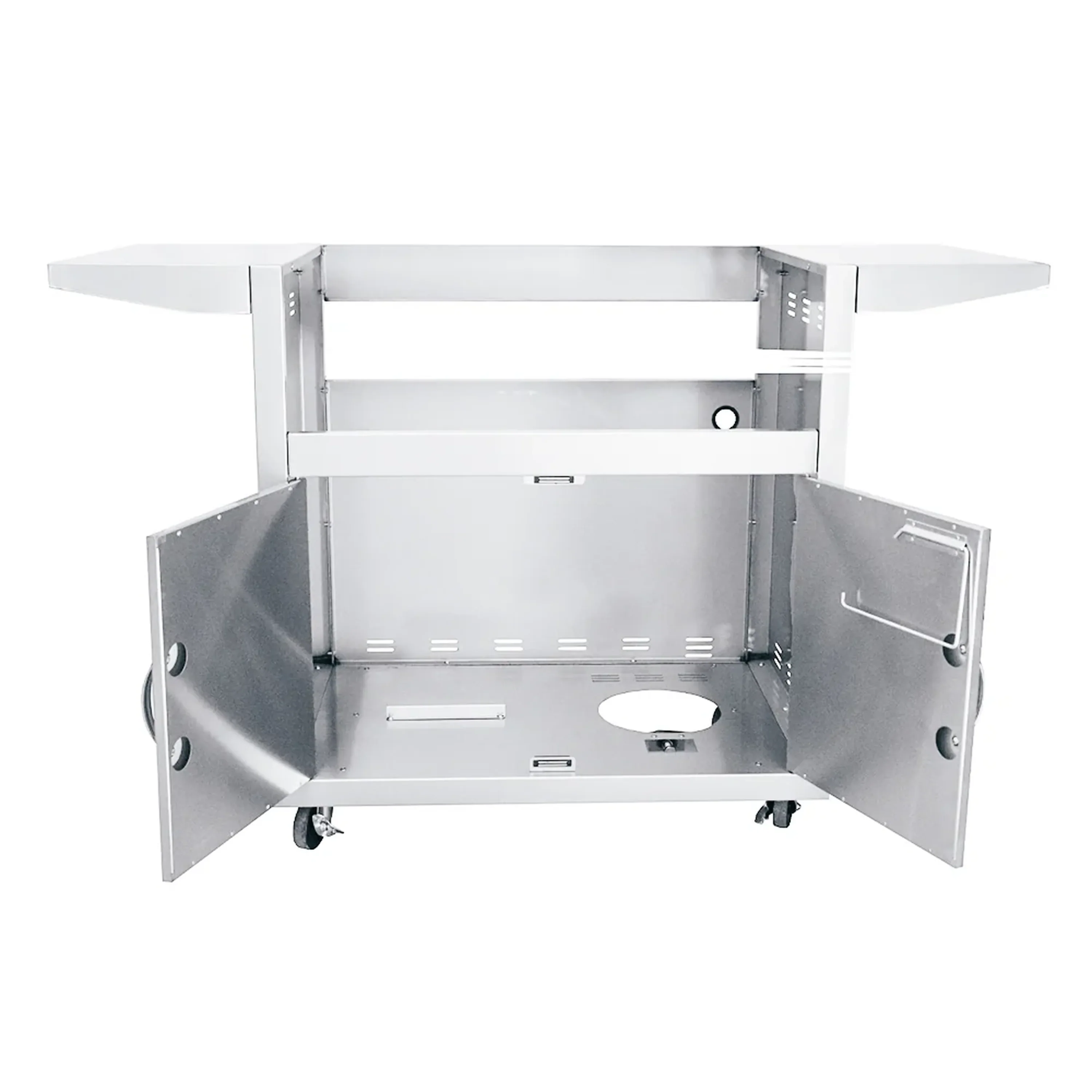 Renaissance Premier 32-Inch Natural Gas Grill w/ Blue LED, Rear Burner, Cart and Gas Connection (RJC32AL CK) - Image 11