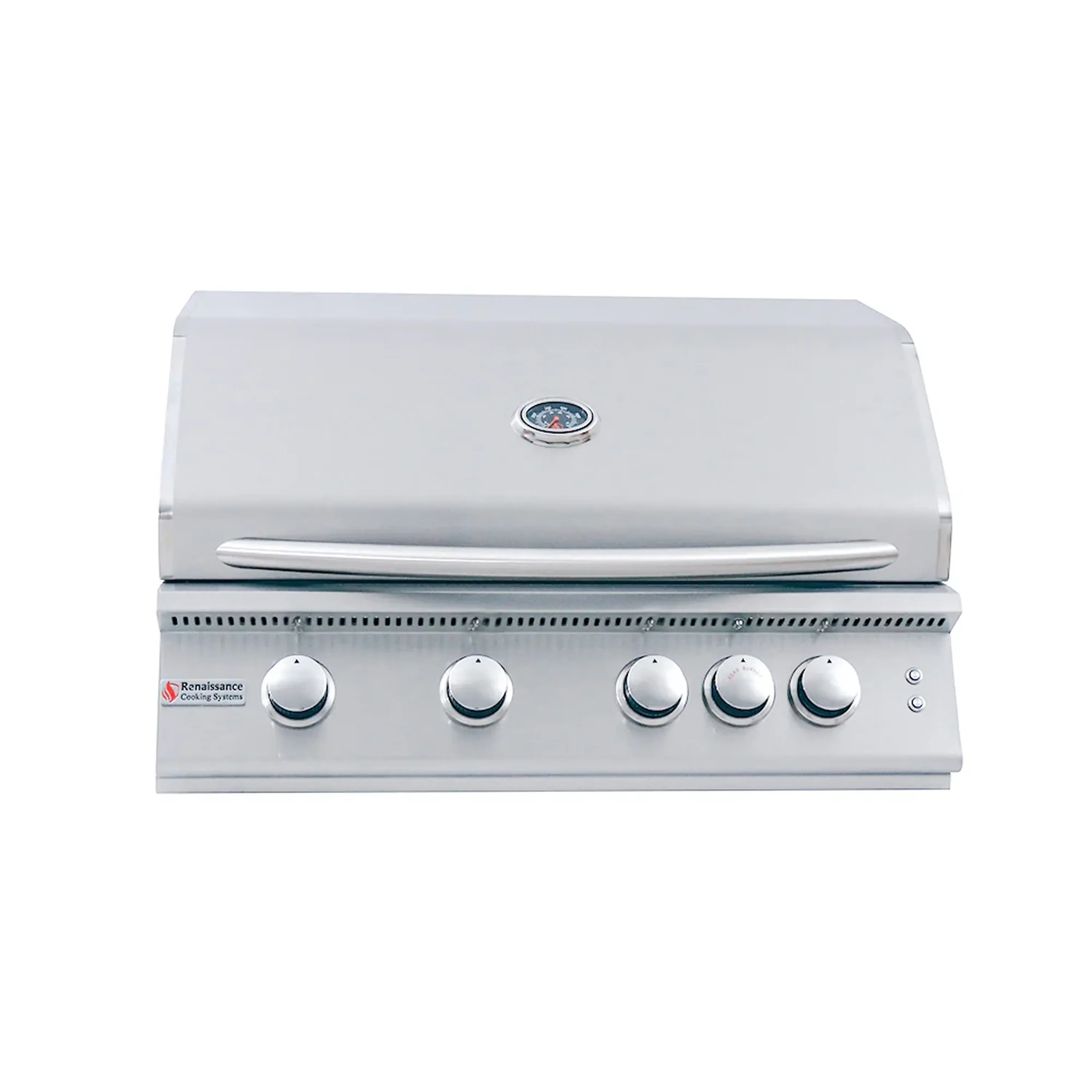 Renaissance Premier 32-Inch Natural Gas Grill w/ Blue LED, Rear Burner, Cart and Gas Connection (RJC32AL CK) - Image 4