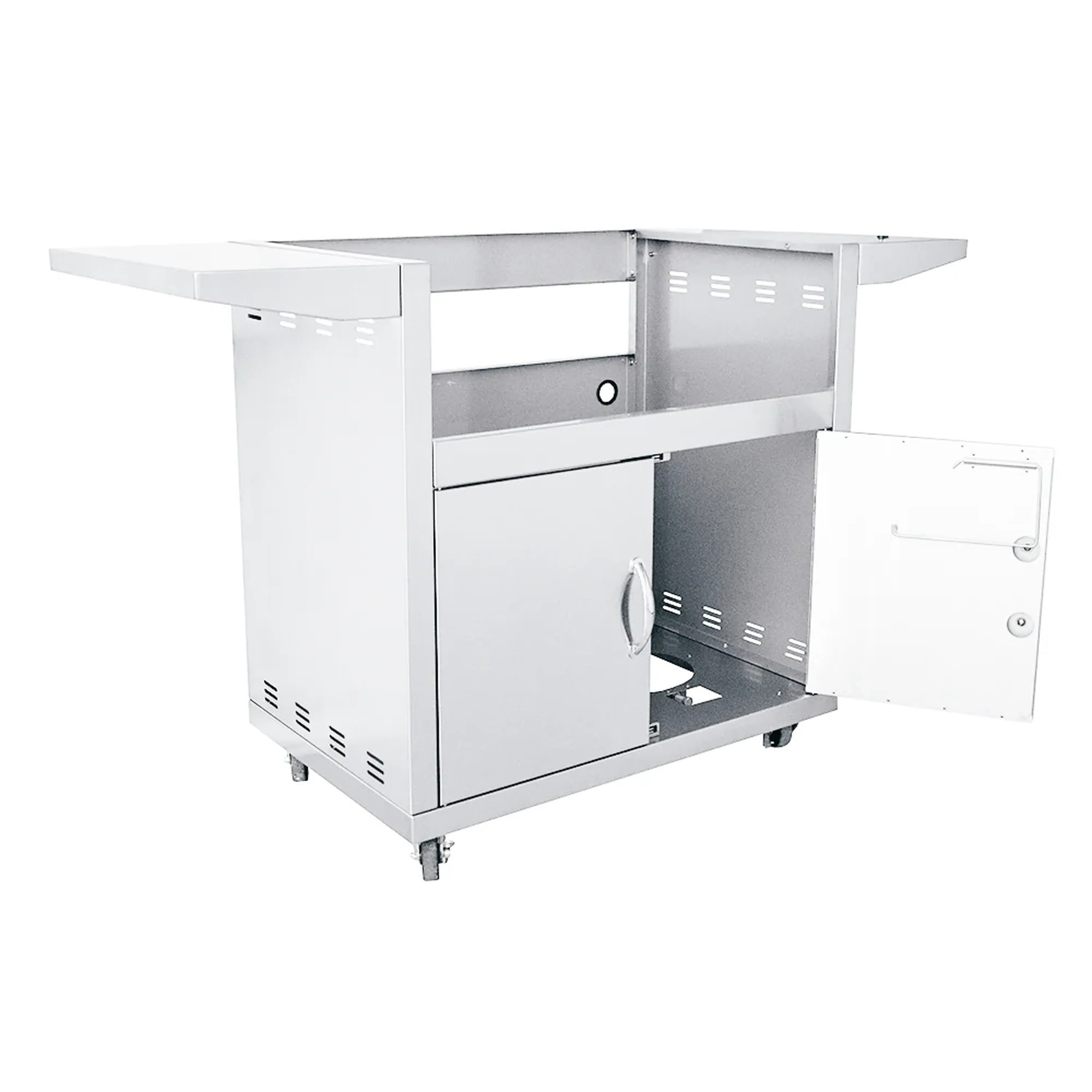 Renaissance Premier 32-Inch Natural Gas Grill w/ Blue LED, Rear Burner, Cart and Gas Connection (RJC32AL CK) - Image 7