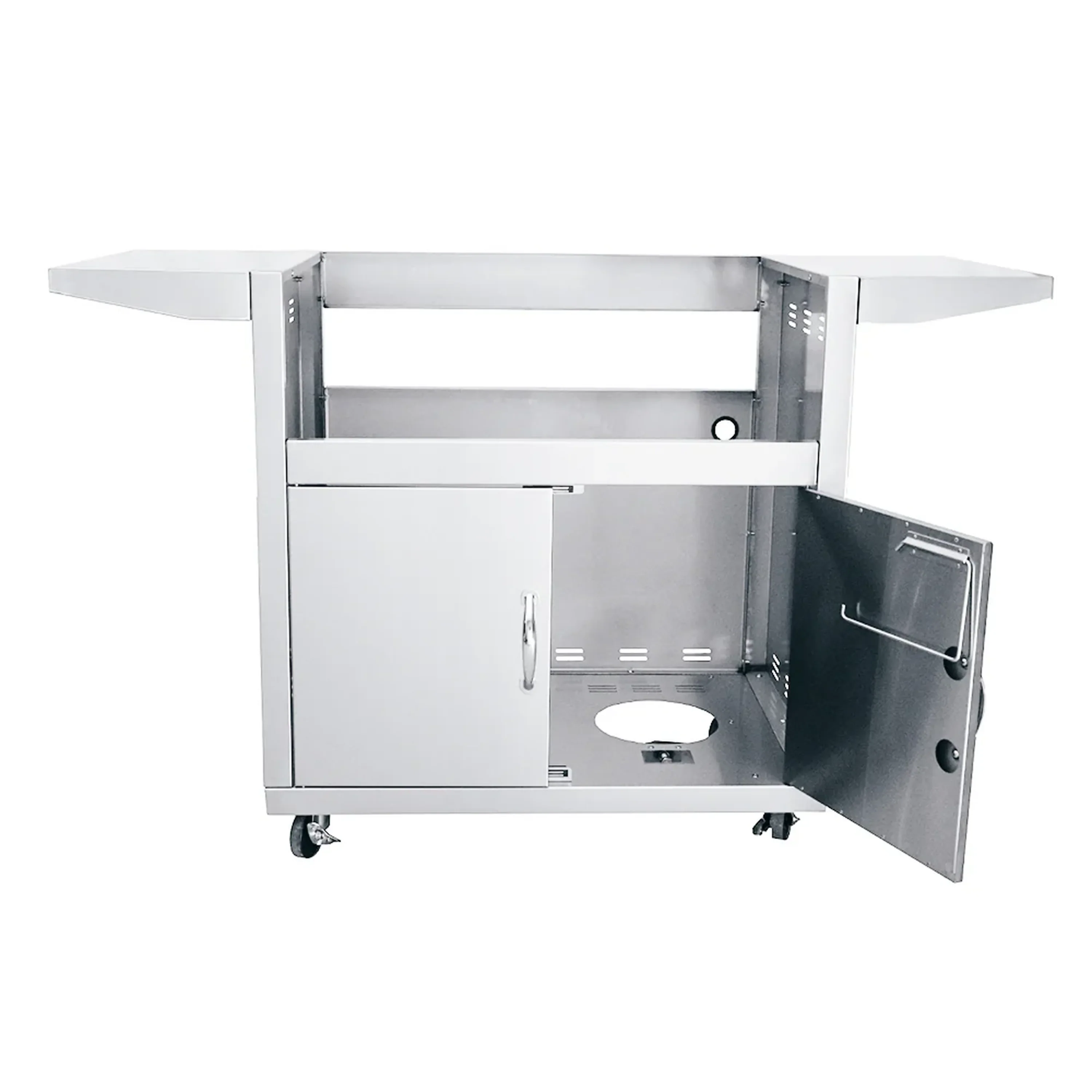 Renaissance Premier 32-Inch Natural Gas Grill w/ Blue LED, Rear Burner, Cart and Gas Connection (RJC32AL CK) - Image 9
