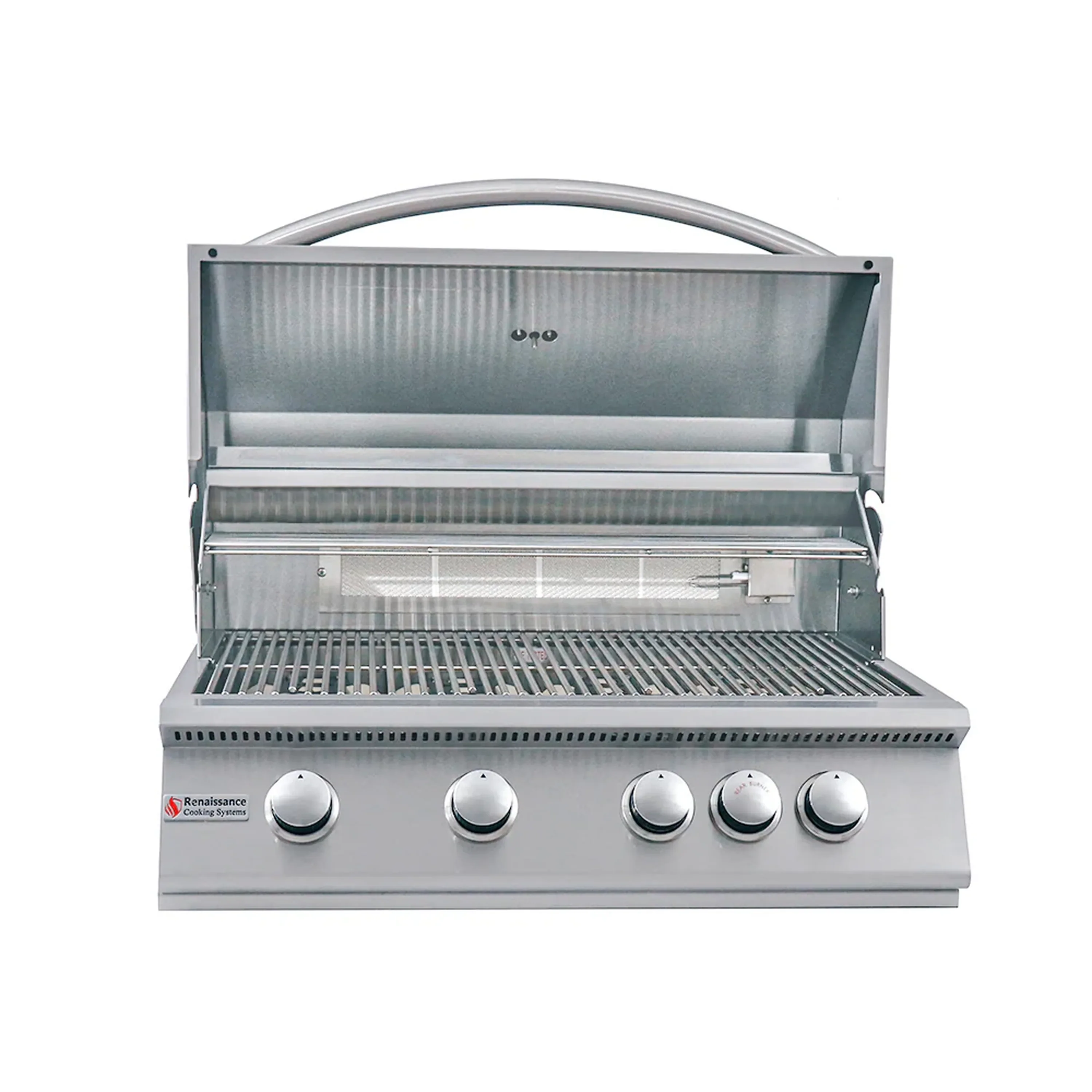 Renaissance Premier 32-Inch Natural Gas Grill w/ Rear Burner, Cart & Gas Connection (RJC32A CK) - Image 5