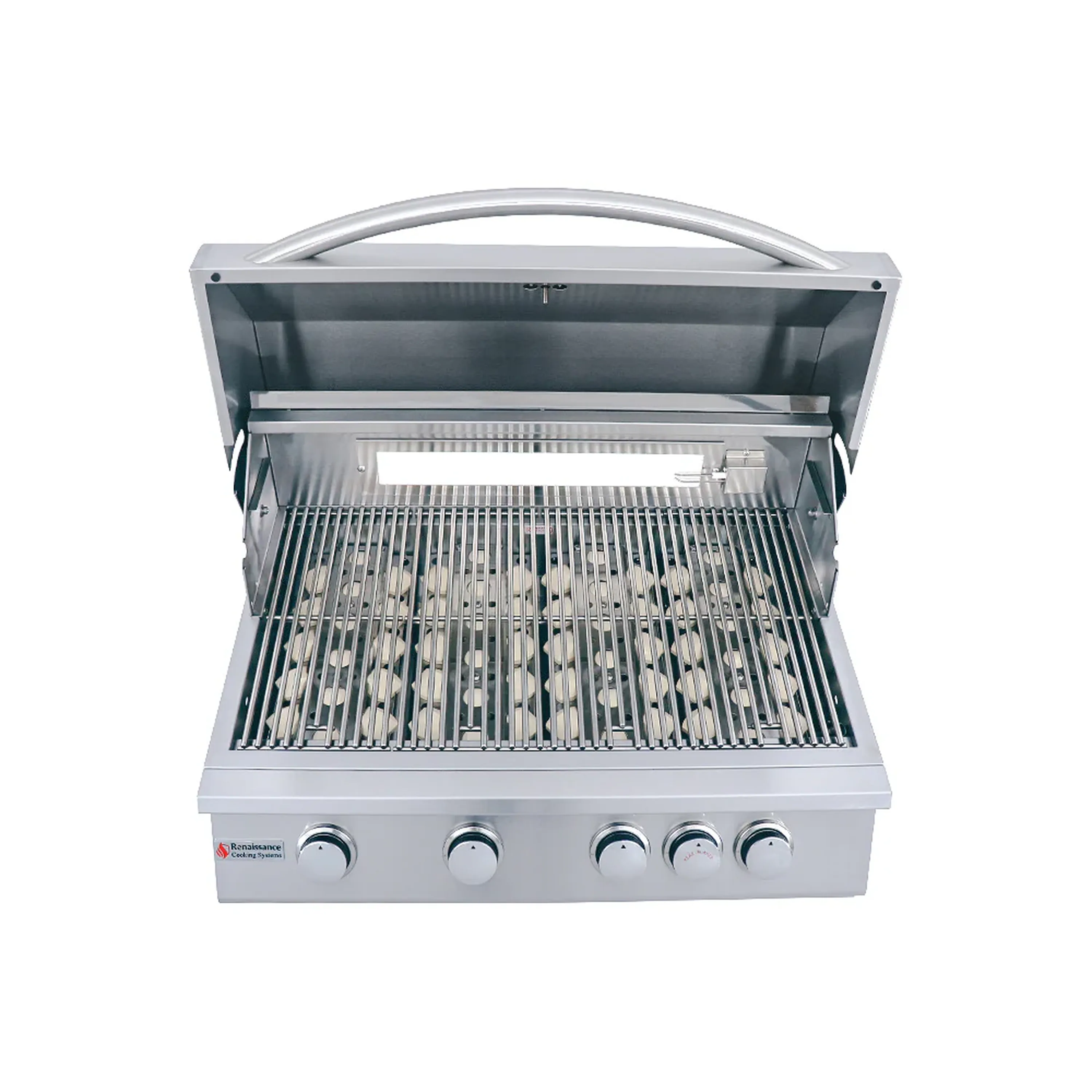 Renaissance Premier 32-Inch Natural Gas Grill w/ Rear Burner, Cart & Gas Connection (RJC32A CK) - Image 6
