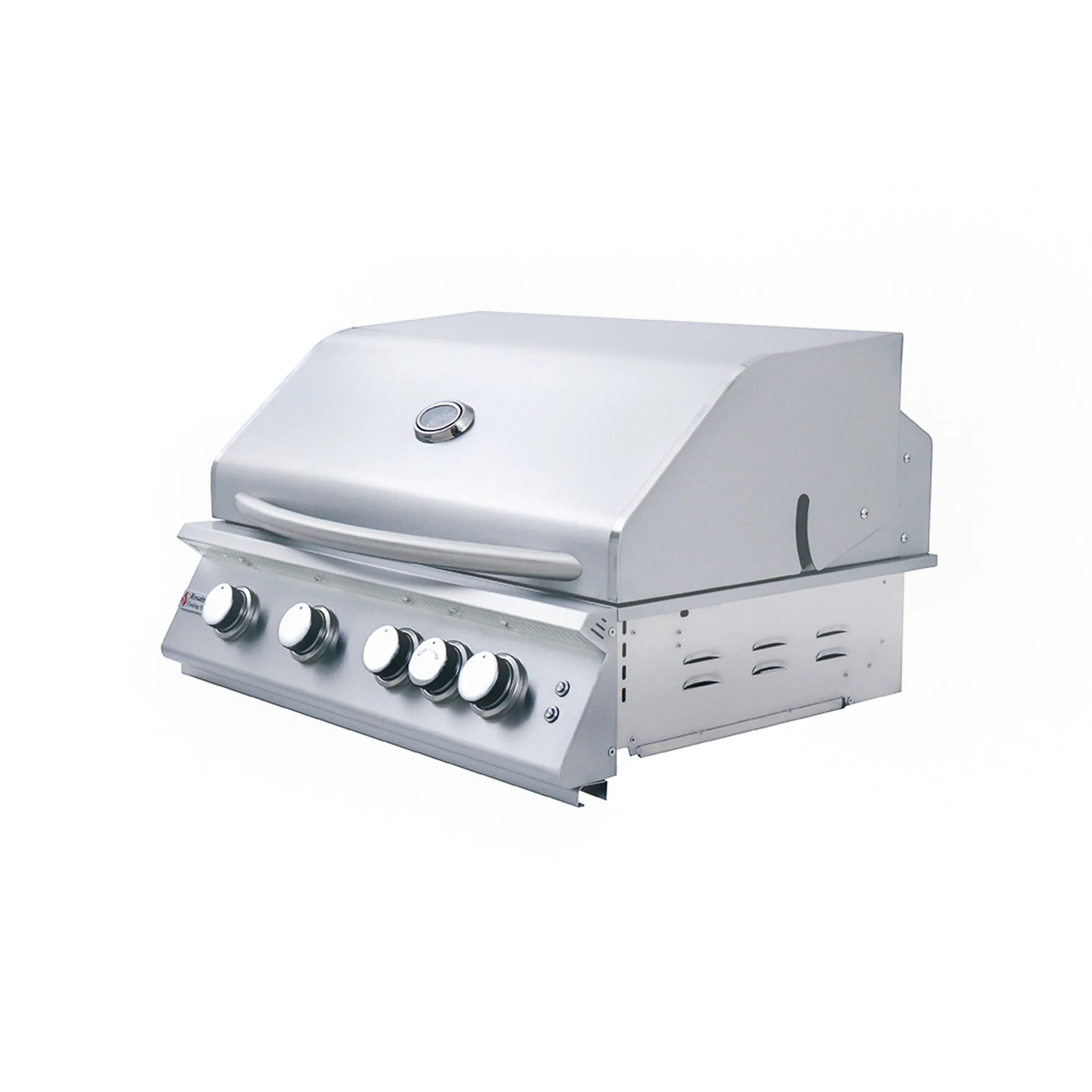Renaissance Premier 32-Inch Natural Gas Grill in Stainless Steel with Blue LED & Rear Burner (RJC32AL) - Image 3