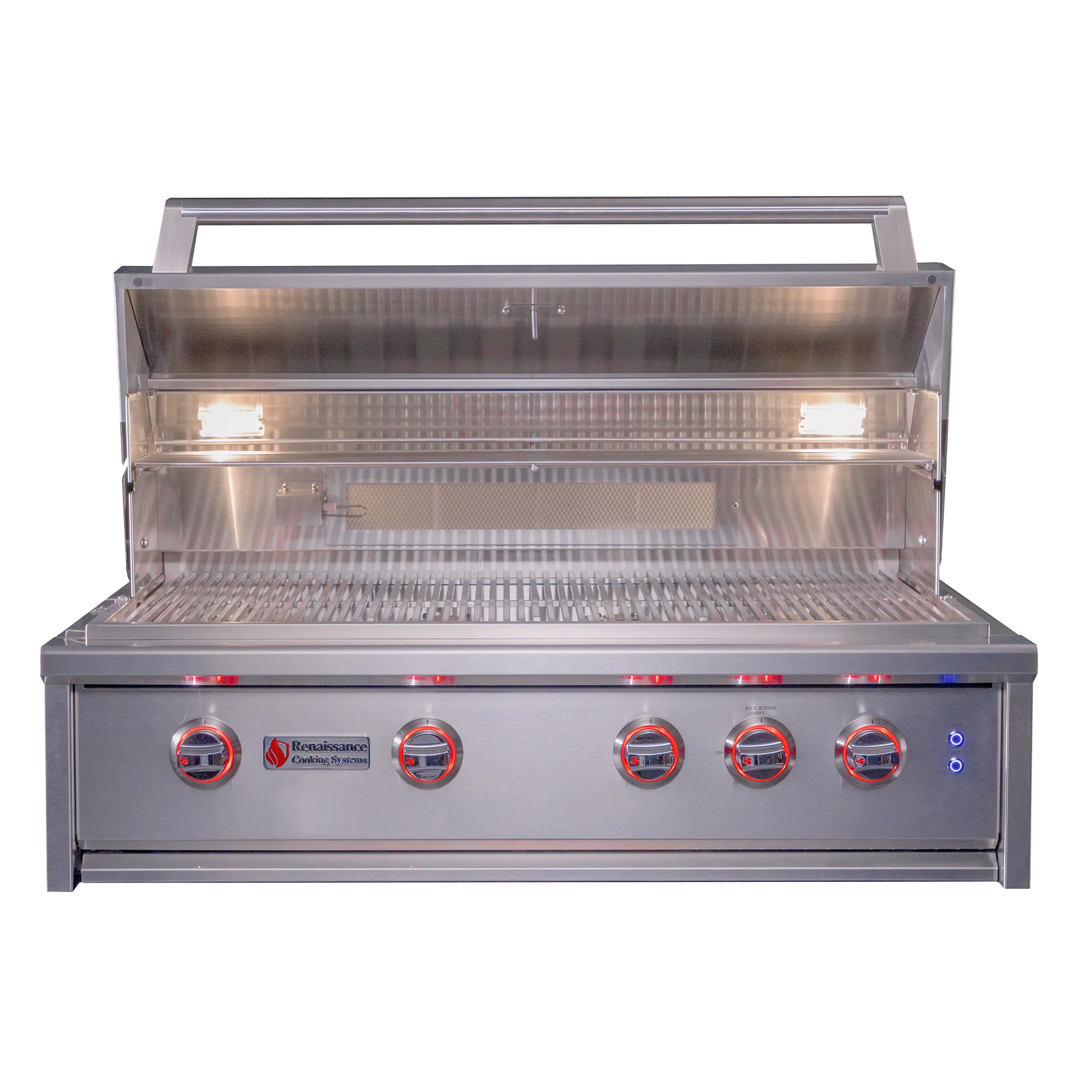 Renaissance Cutlass Elite 38-Inch Natural Gas Grill in Stainless Steel w/ Rear Burner & Color Changing LEDs (CEG38) - Image 2