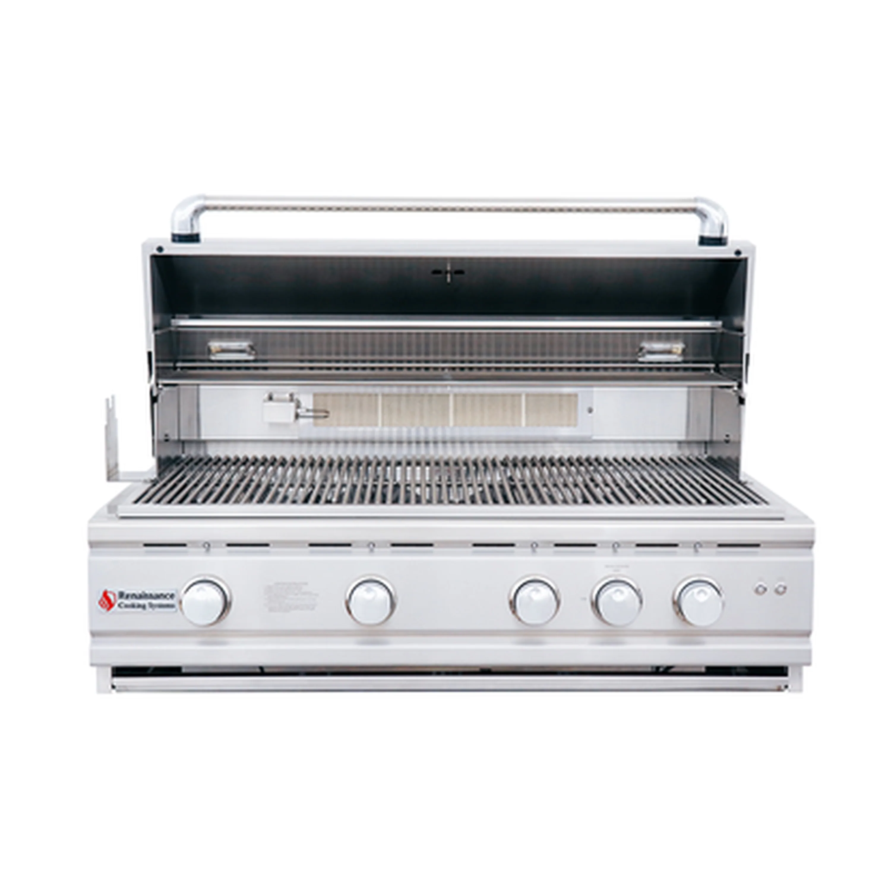 Renaissance Cutlass Pro 38-Inch Natural Gas Grill w/ Rear Burner, Briquette Trays & Blue LED Lights (RON38B) - Image 3