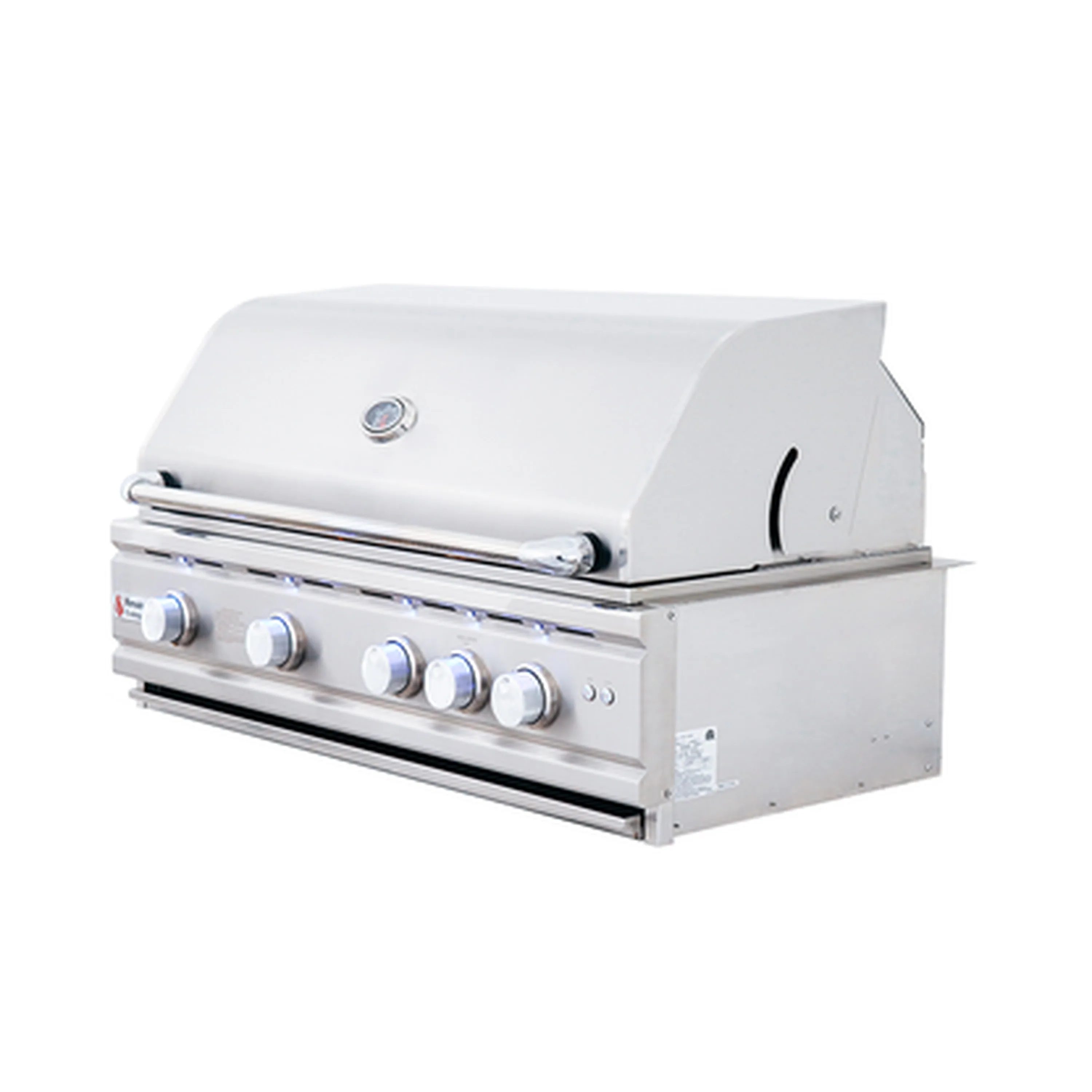 Renaissance Cutlass Pro 38-Inch Natural Gas Grill w/ Rear Burner, Briquette Trays & Blue LED Lights (RON38B) - Image 5