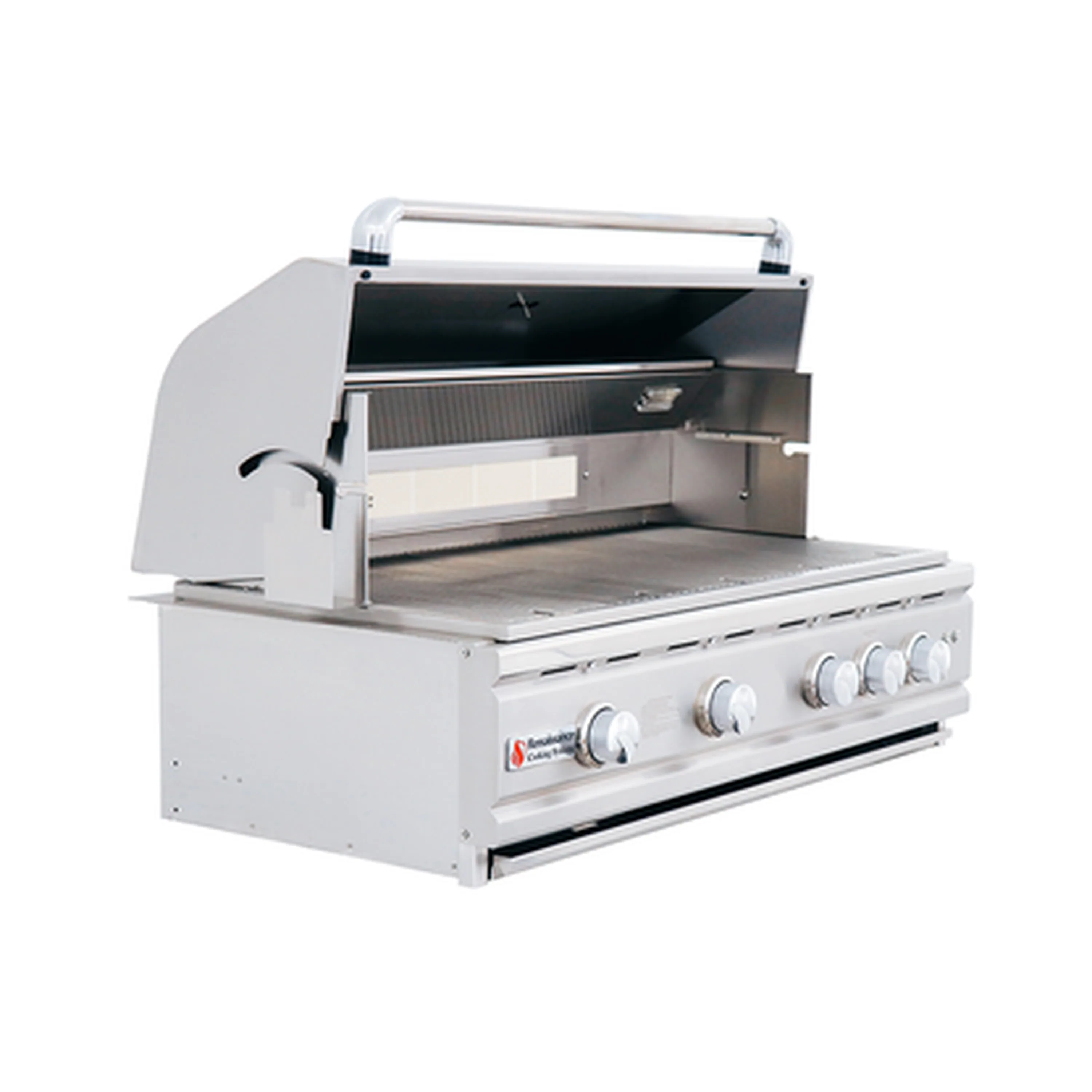 Renaissance Cutlass Pro 38-Inch Natural Gas Grill w/ Rear Burner, Briquette Trays & Blue LED Lights (RON38B) - Image 8