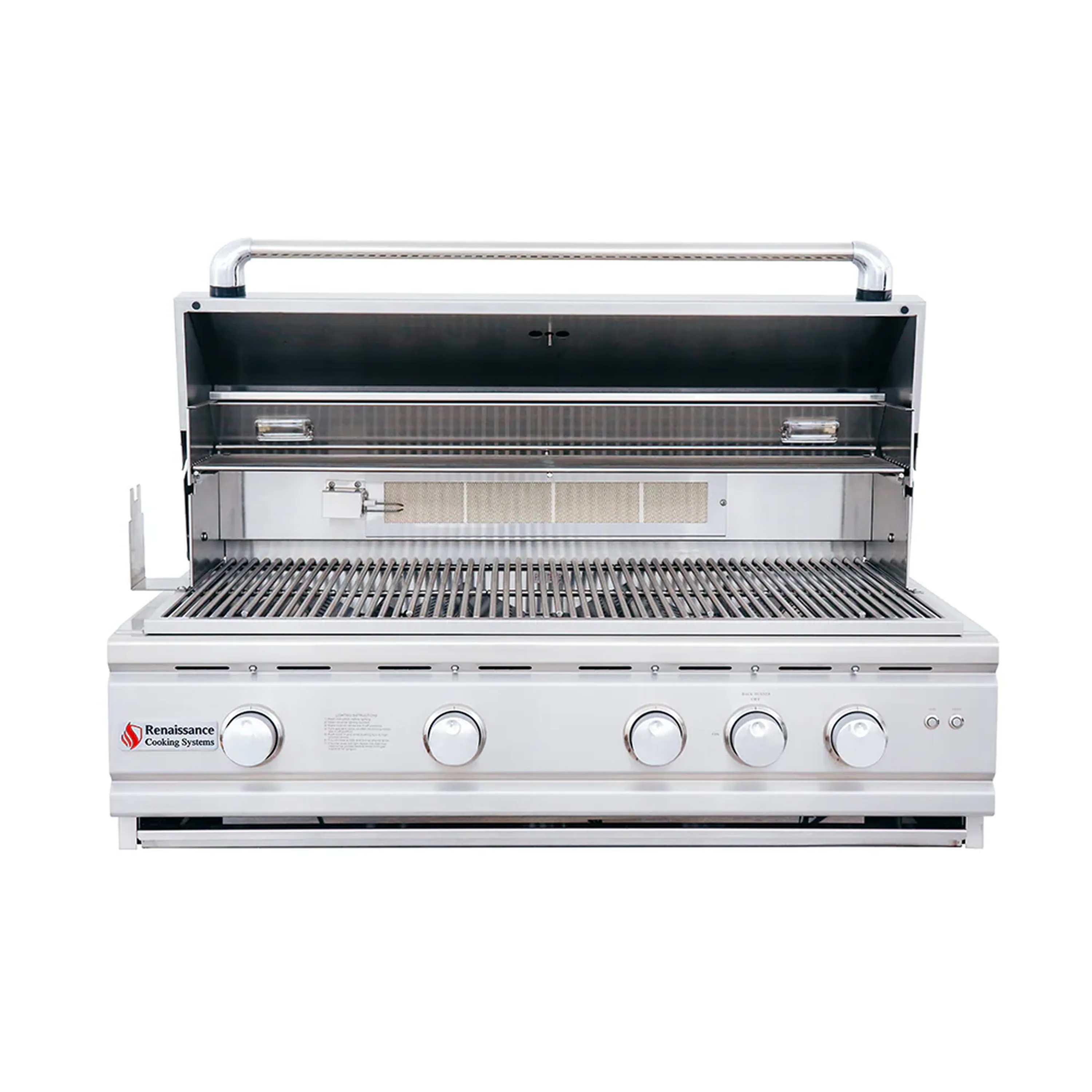 Renaissance Cutlass Pro 38-Inch Natural Gas Grill w/ Rear Burner, Briquette Trays & Blue LED Lights (RON38B CK) - Image 12