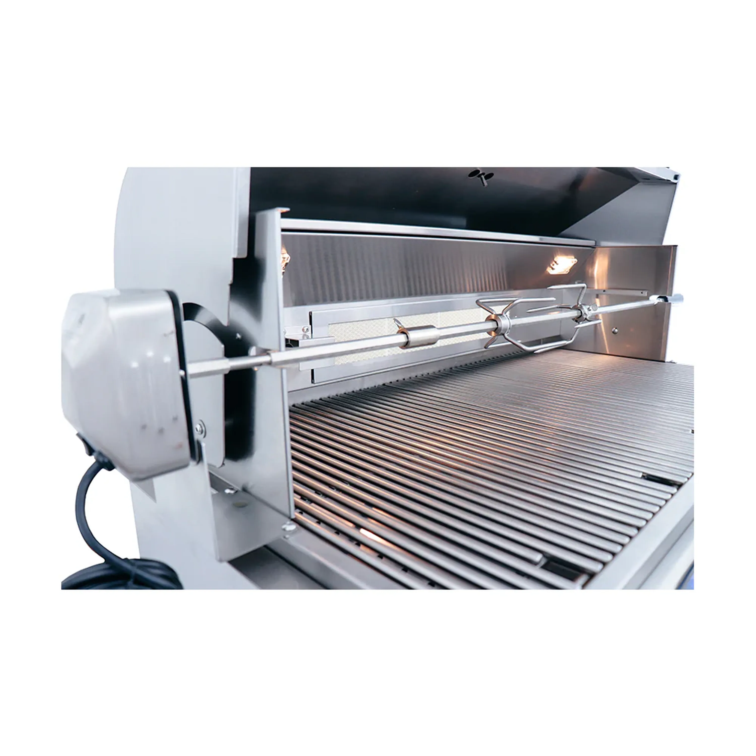 Renaissance Cutlass Pro 38-Inch Natural Gas Grill w/ Rear Burner, Briquette Trays & Blue LED Lights (RON38B CK) - Image 17