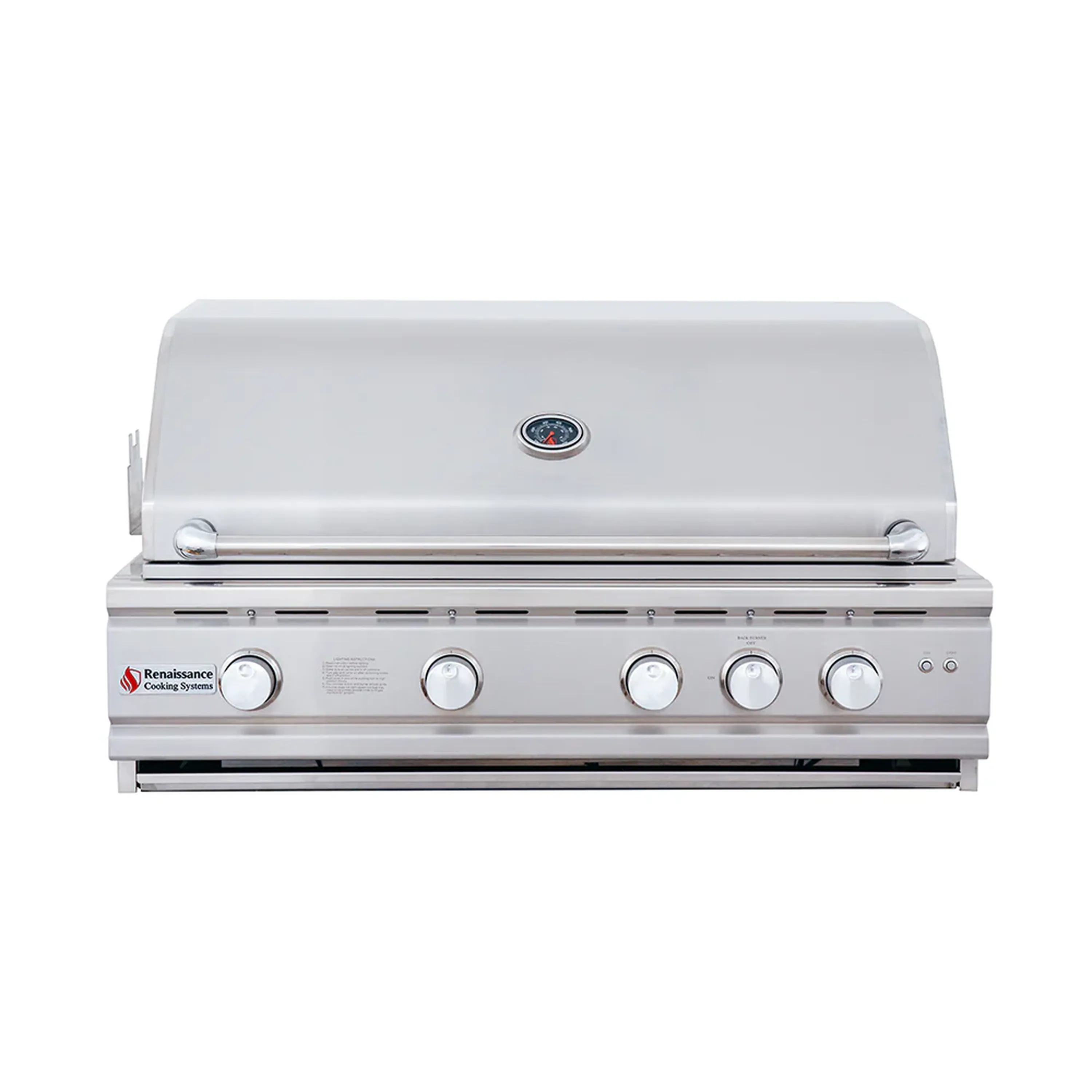 Renaissance Cutlass Pro 38-Inch Natural Gas Grill w/ Rear Burner, Briquette Trays & Blue LED Lights (RON38B CK) - Image 6