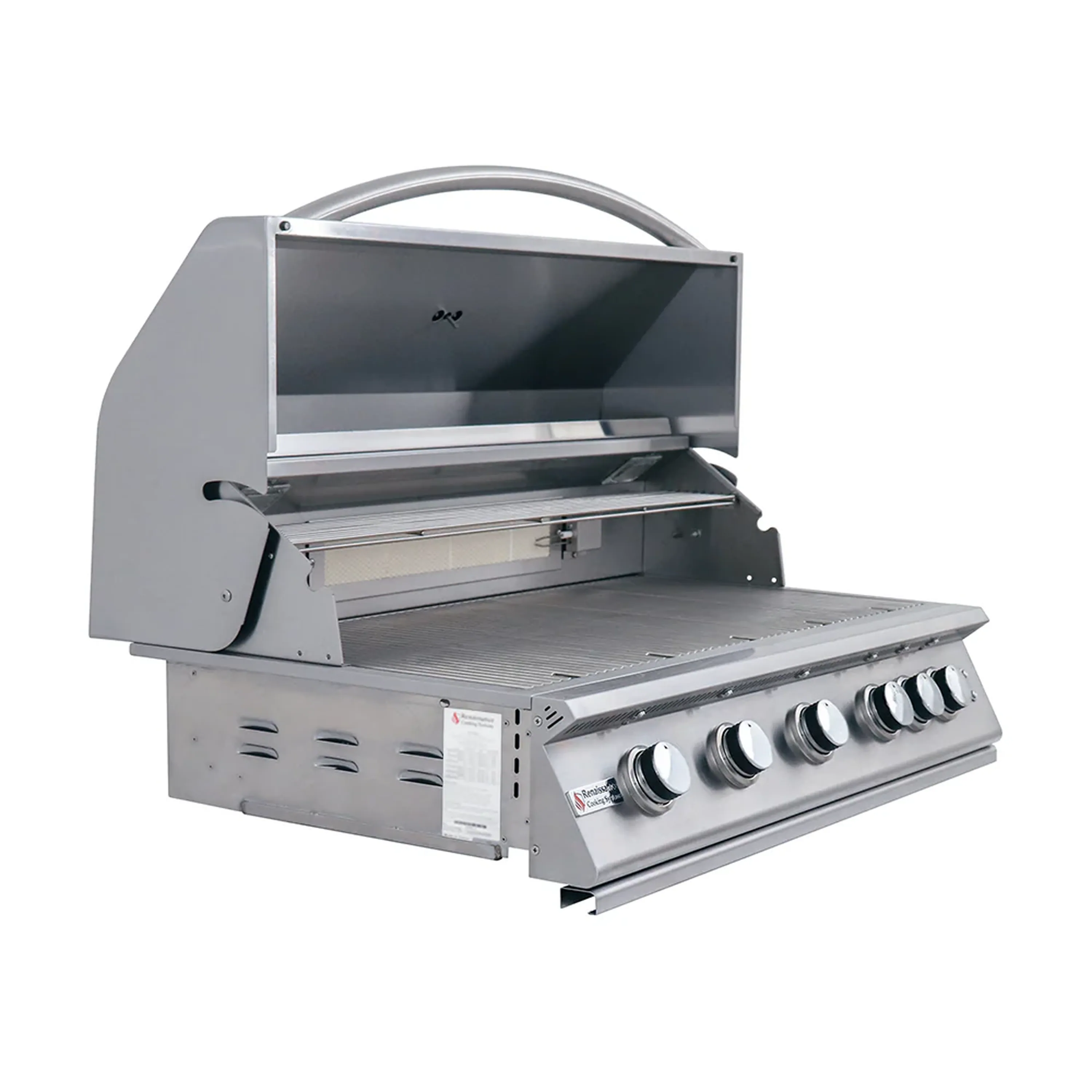 Renaissance Premier 40-Inch Natural Gas Grill w/ Blue LED, Rear Burner, Cart and Gas Connection (RJC40AL CK) - Image 8