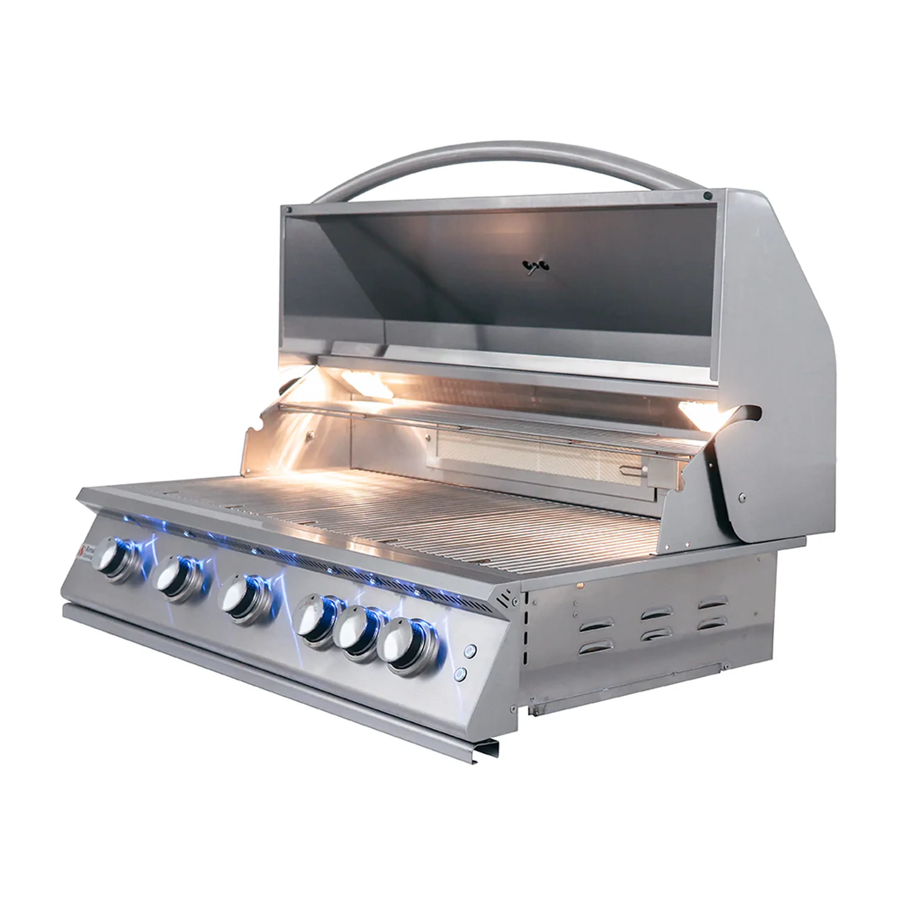 Renaissance Premier 40-Inch Natural Gas Grill w/ Blue LED, Rear Burner, Cart and Gas Connection (RJC40AL CK) - Image 9