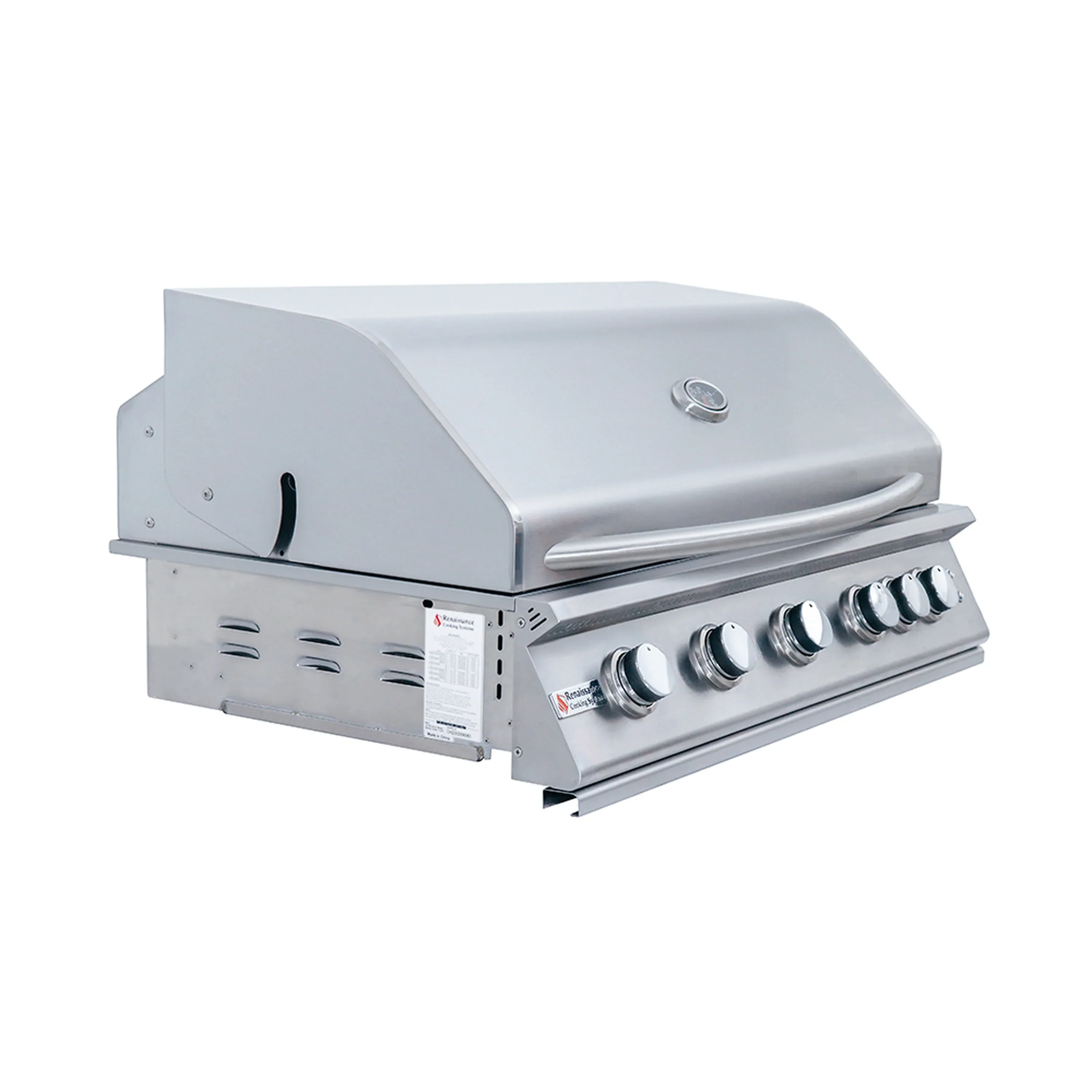 Renaissance Premier 40-Inch Natural Gas Grill w/ Rear Burner in Stainless Steel (RJC40A) - Image 2
