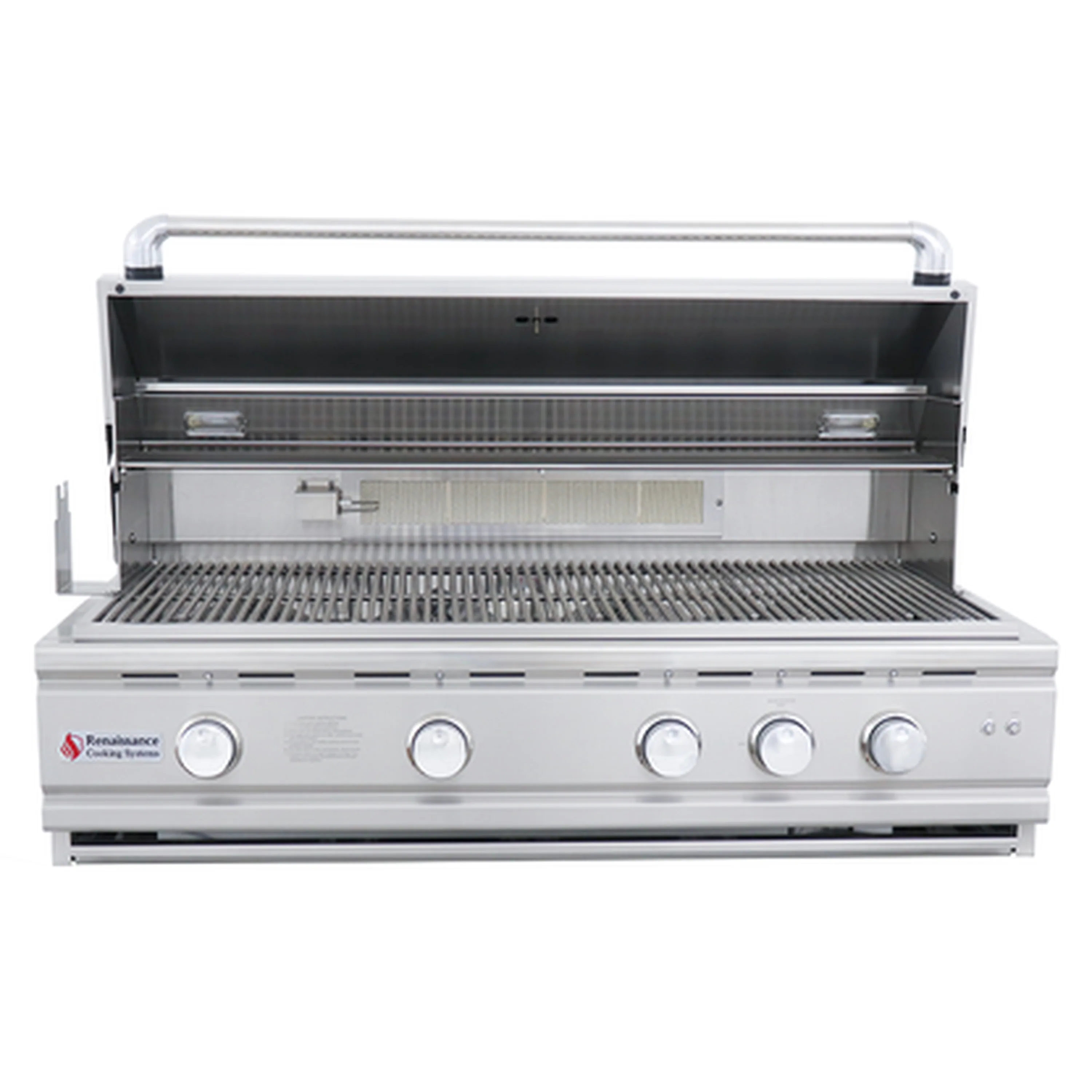 Renaissance Cutlass Pro 42-Inch Natural Gas Grill in Stainless Steel w/ Rear Burner, Briquette Trays & Blue LED Lights (RON42B) - Image 5