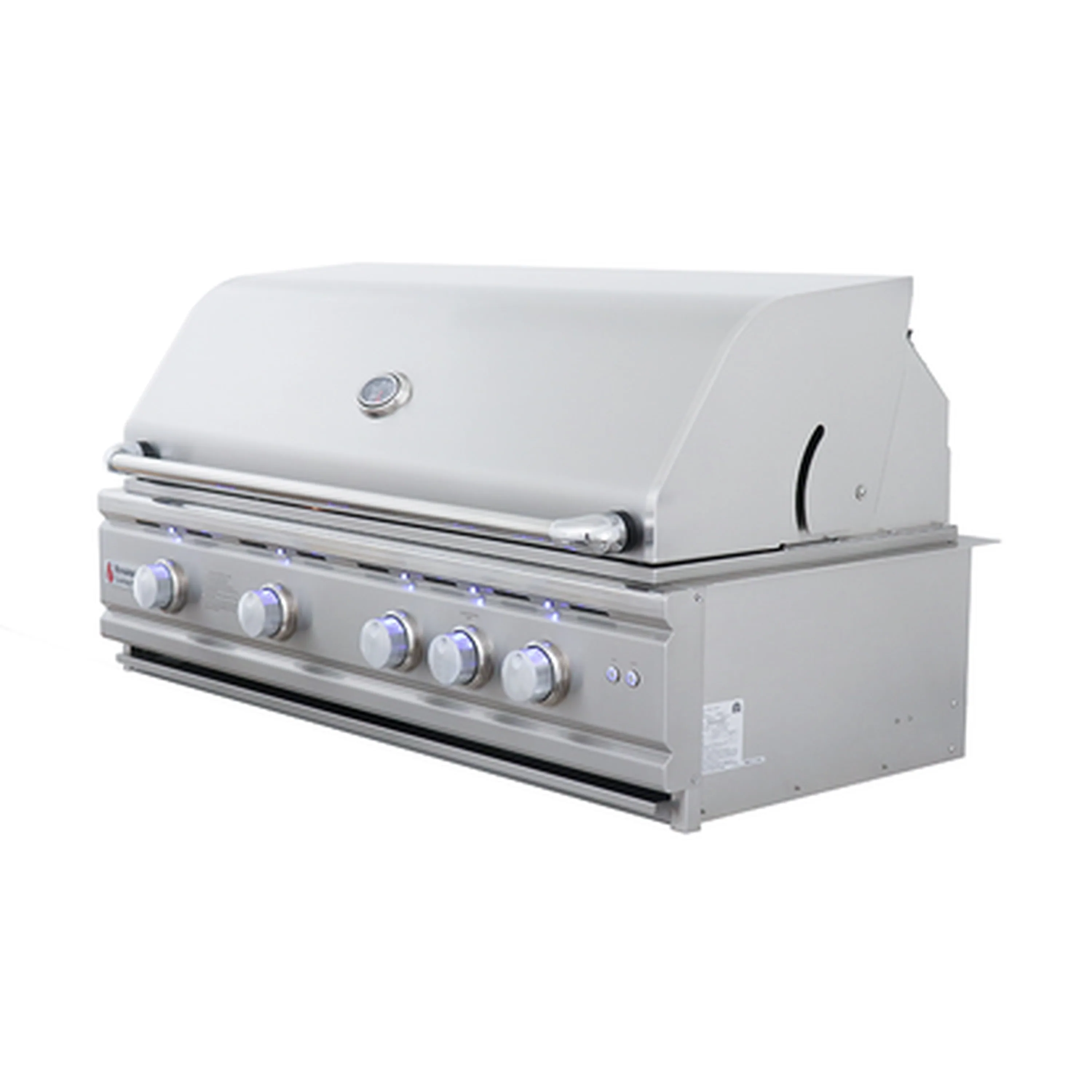 Renaissance Cutlass Pro 42-Inch Natural Gas Grill in Stainless Steel w/ Rear Burner, Briquette Trays & Blue LED Lights (RON42B) - Image 6