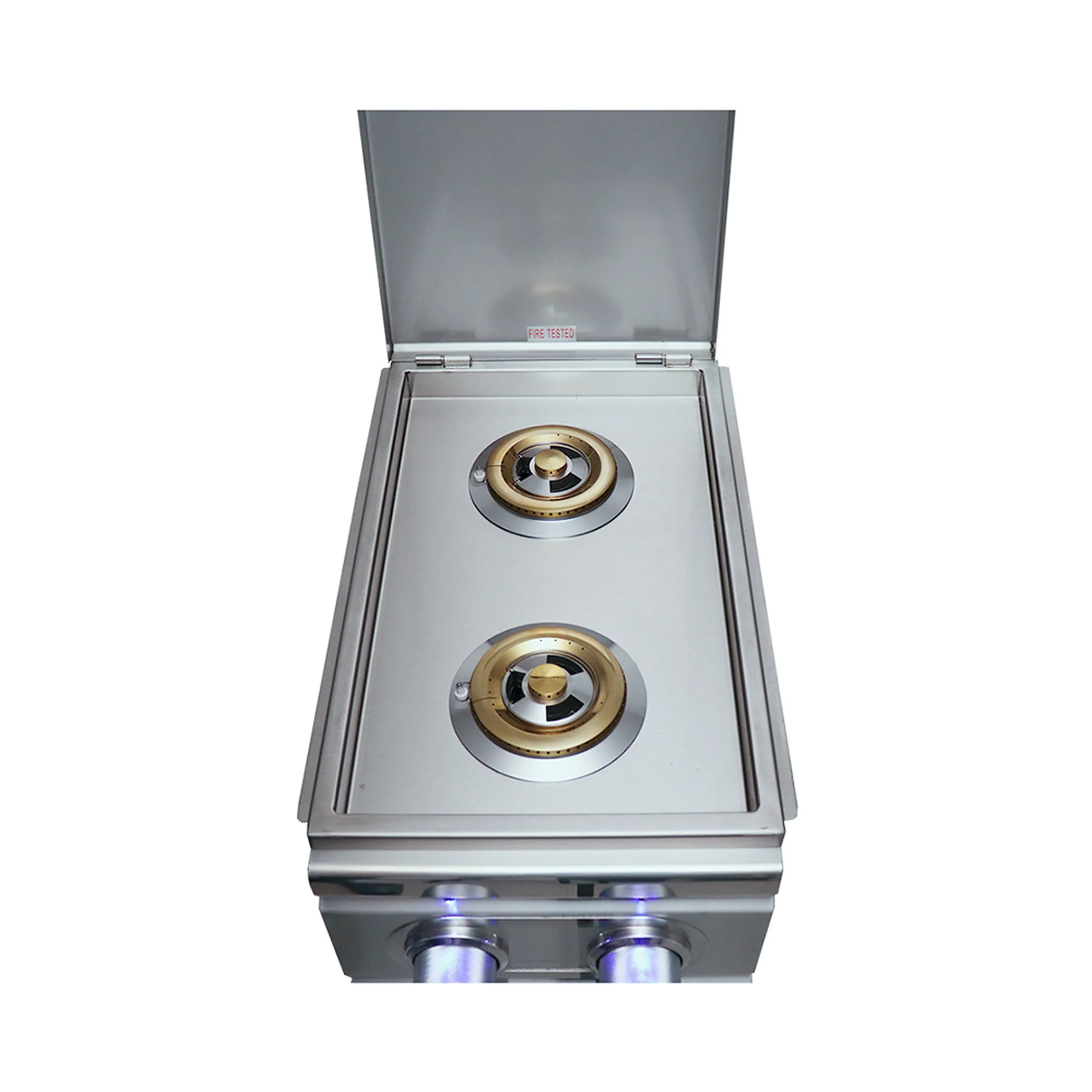 Renaissance Cutlass Pro Natural Gas Slide-In Double Side Burner in Stainless Steel with Blue LED (RDB1EL) - Image 8