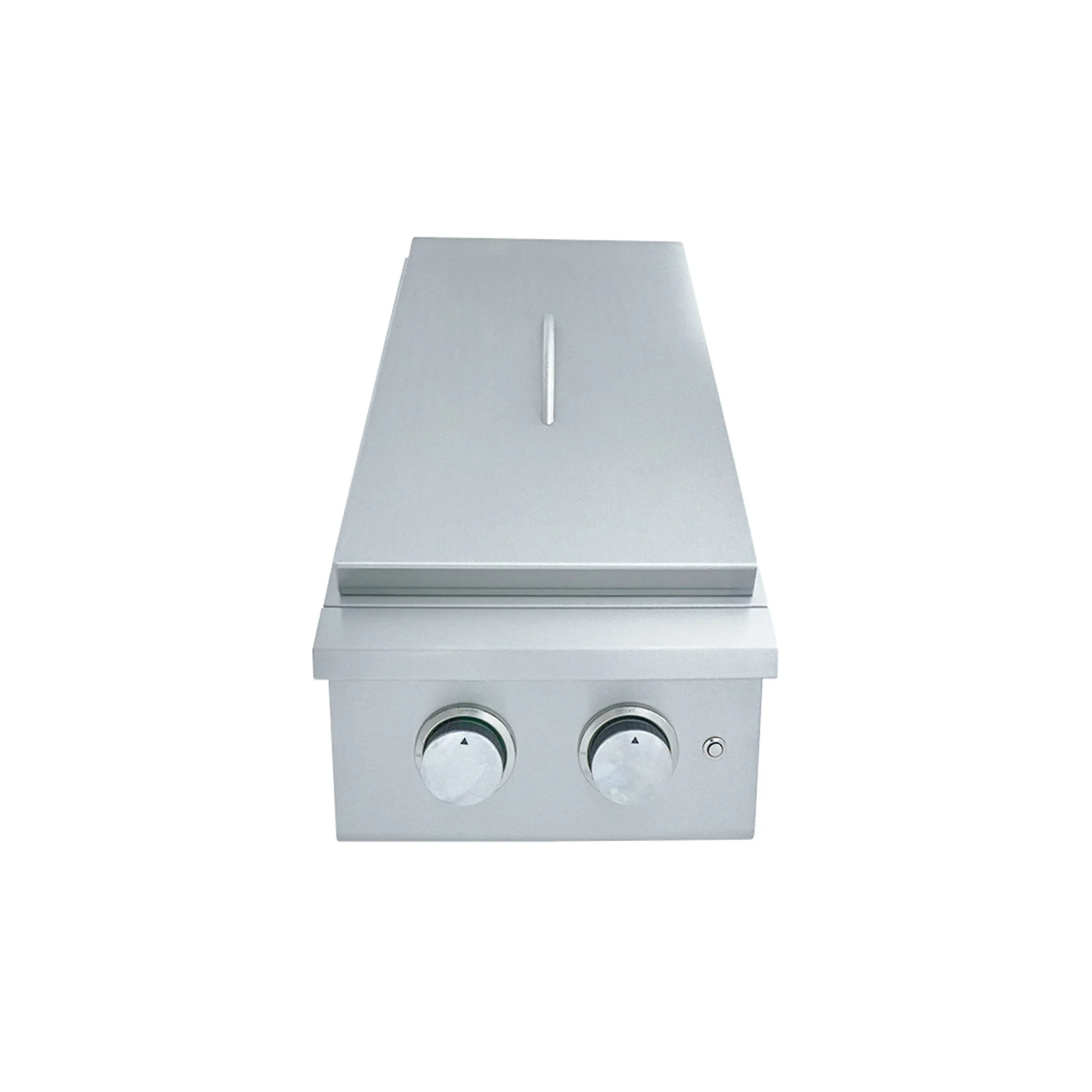 Renaissance Premier Natural Gas Slide-in Double Side Burner in Stainless Steel w/ Blue LED (RJCSSBL) - Image 4
