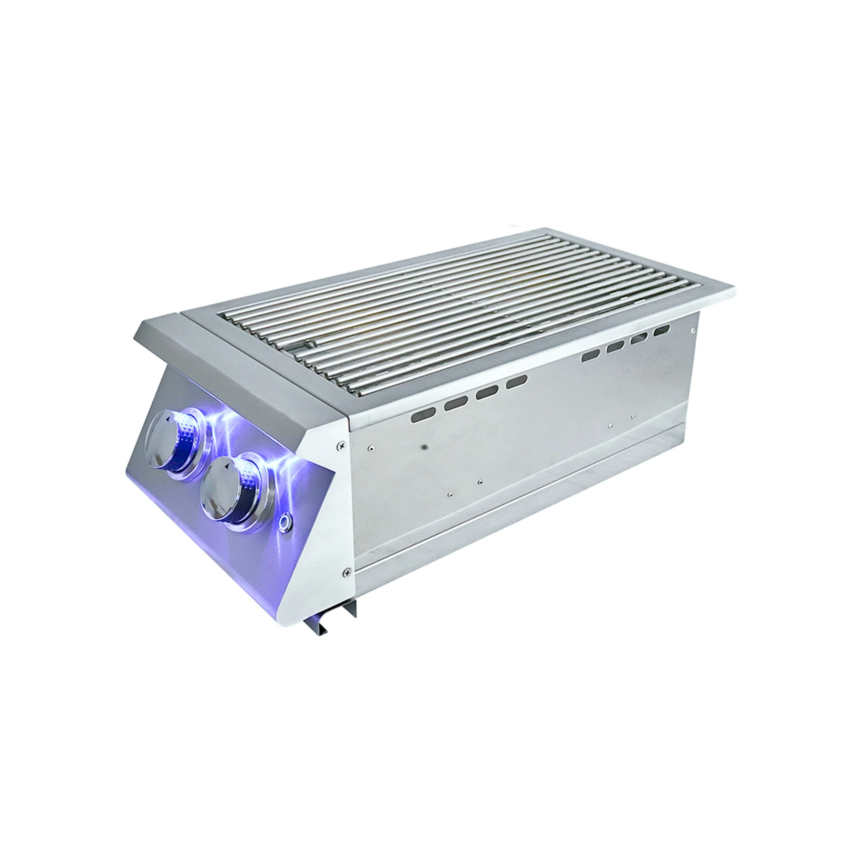 Renaissance Premier Double Side Burner-Slide-in W/Blue LED-Propane (RJCSSBL LP) - Image 5