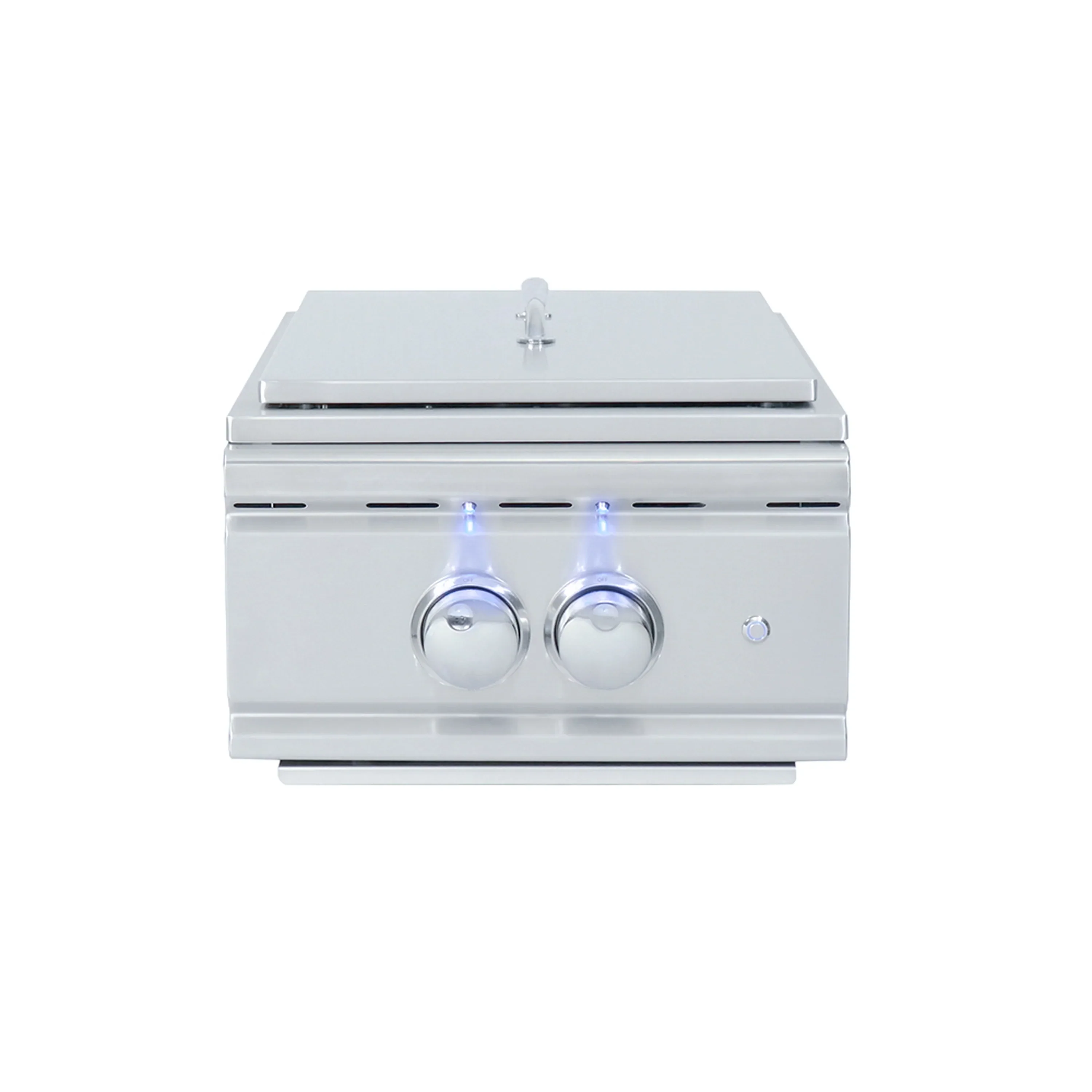 Renaissance Pro 14-Inch Natural Gas Slide-In Side Burner in Stainless Steel w/ Blue LED (RSB3A) - Image 2