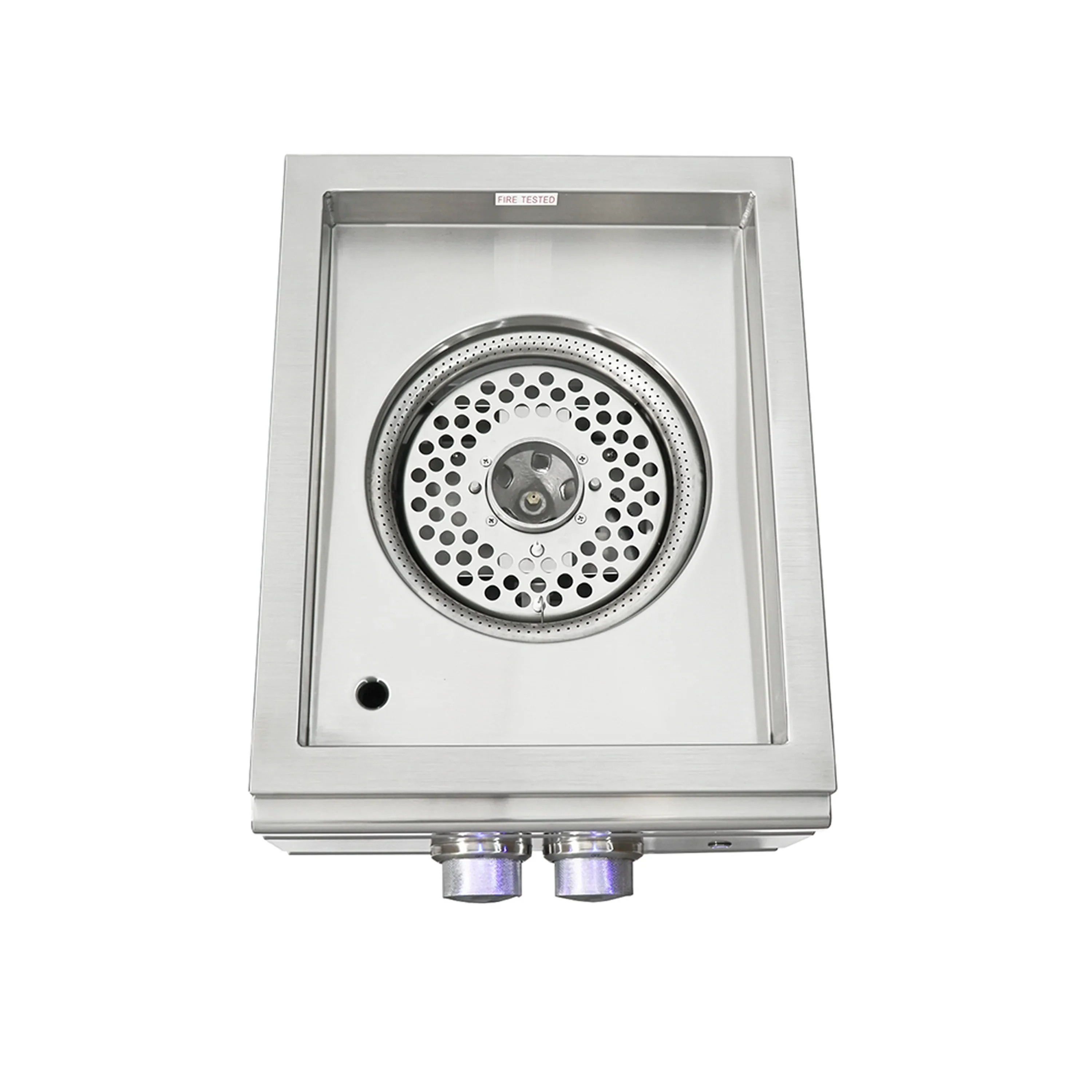 Renaissance Pro 14-Inch Natural Gas Slide-In Side Burner in Stainless Steel w/ Blue LED (RSB3A) - Image 4