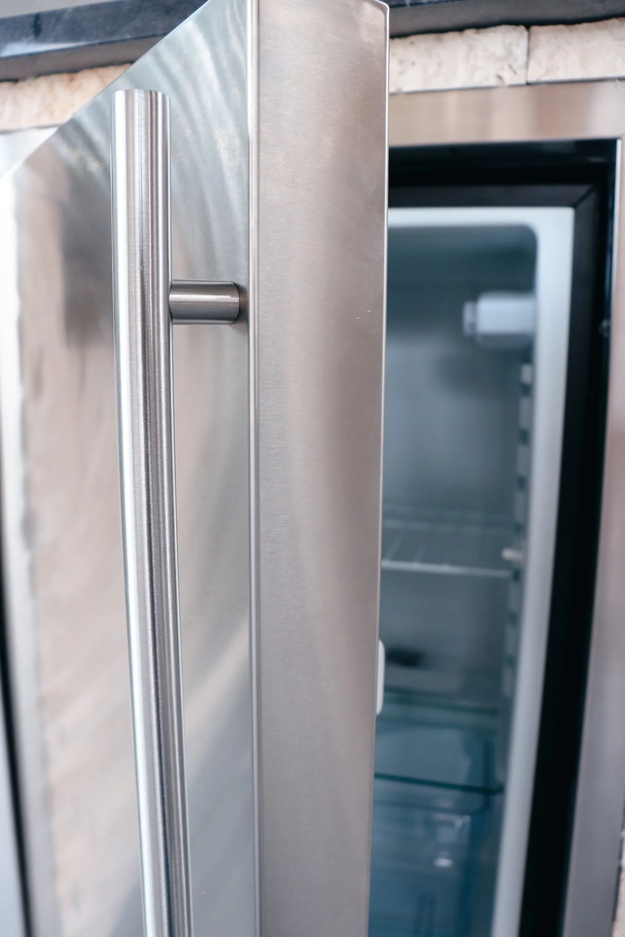 Renaissance Upgrade Door Liner for REFR1 Refrigerator in Stainless Steel, Left Hinge, (SSFDLB) - Image 2