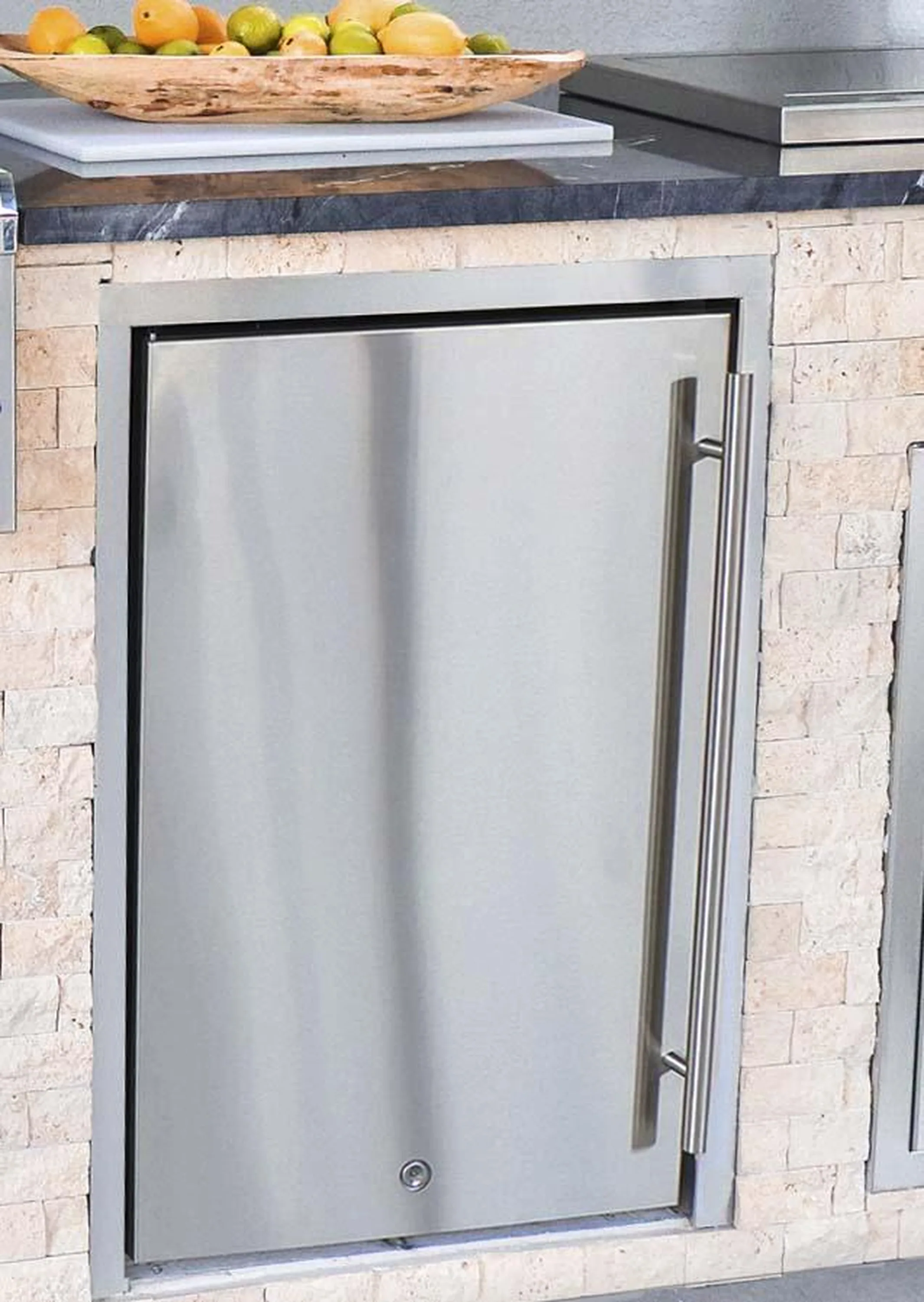Renaissance Upgrade Door Liner for REFR1 Refrigerator in Stainless Steel, Left Hinge, (SSFDLB) - Image 3