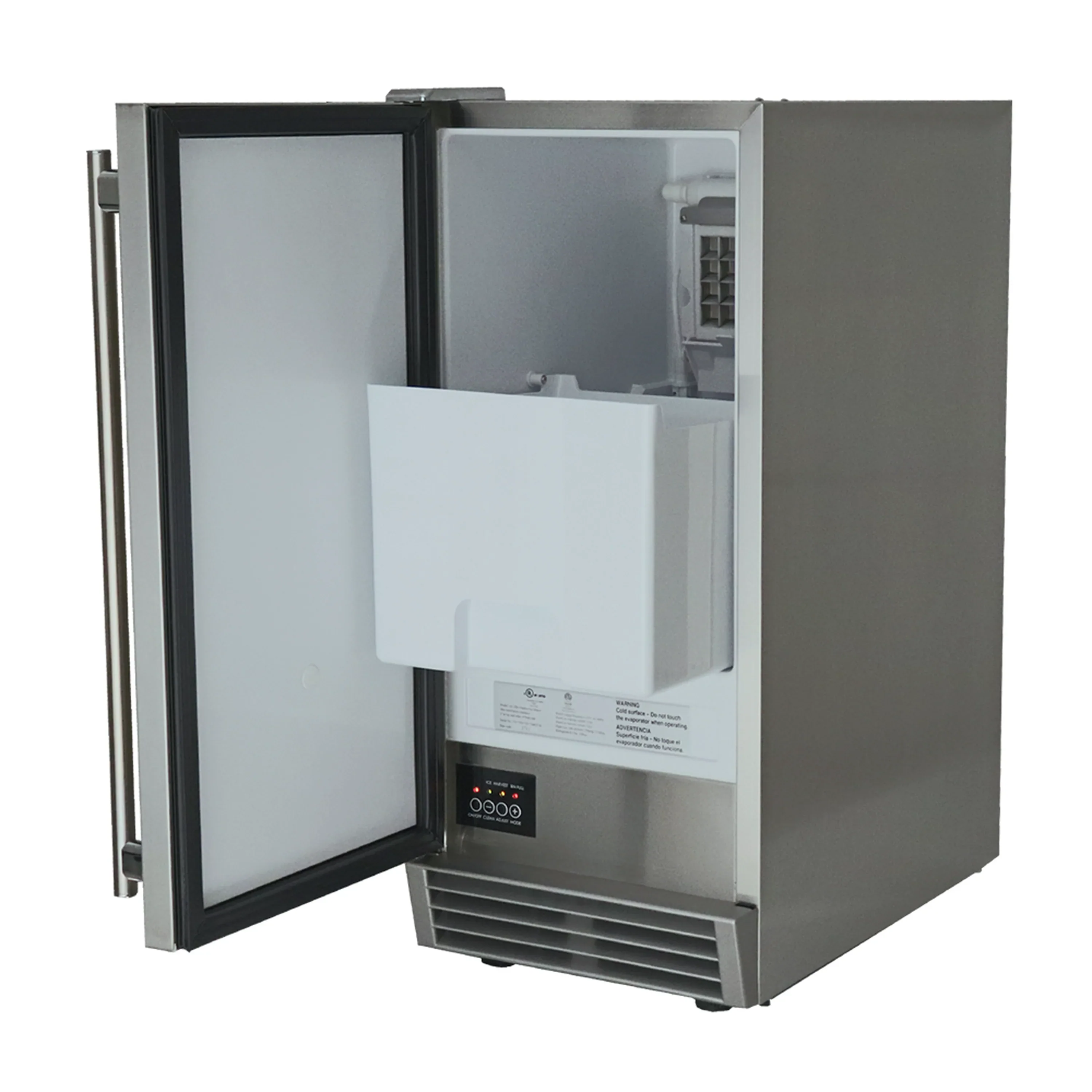 Renaissance 15-Inch Ice Maker in Stainless Steel with Reversible Hinge (REFR3) - Image 2