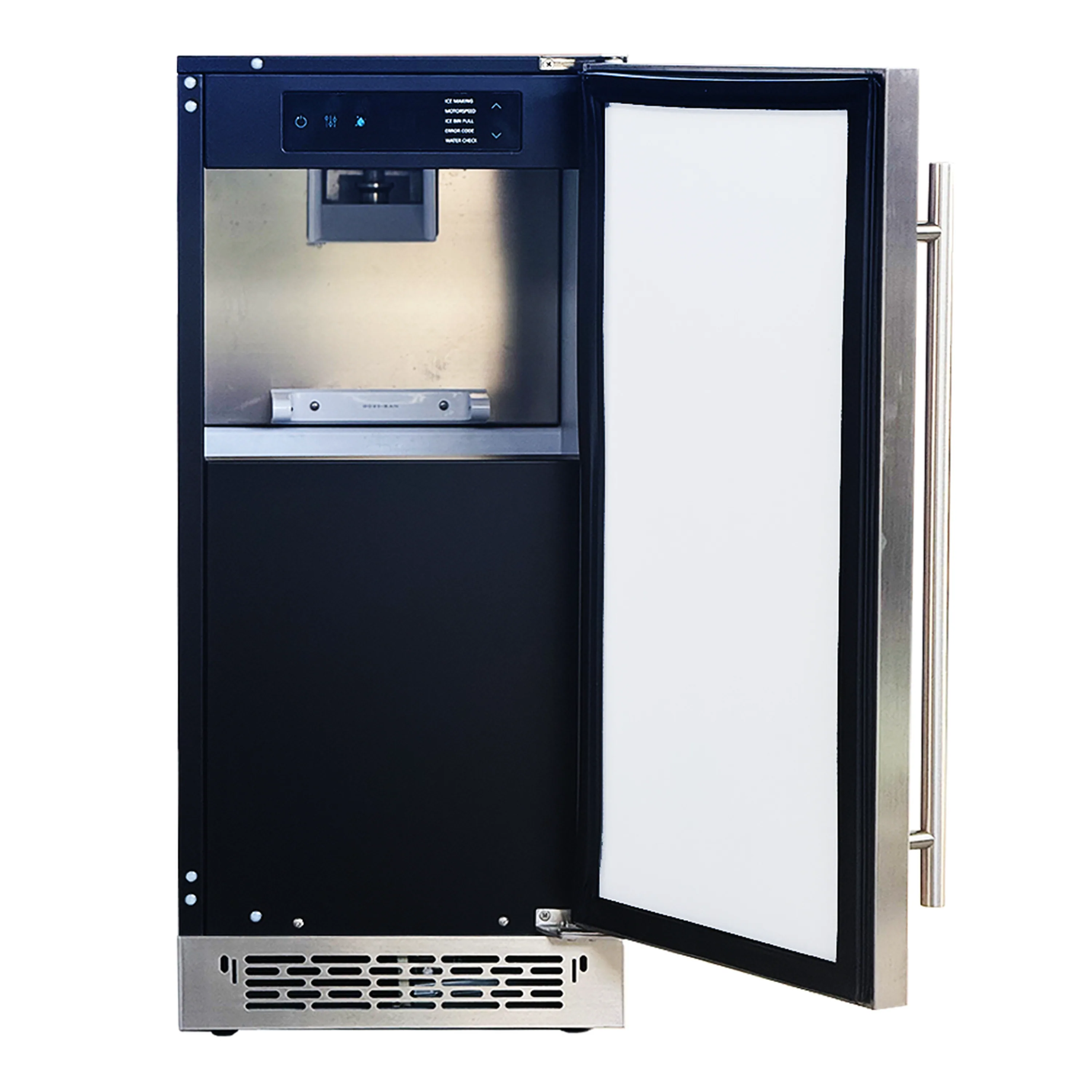 Renaissance Nugget Ice Maker in Stainless Steel with 26 Lb Storage Capacity (REFR3A) - Image 2