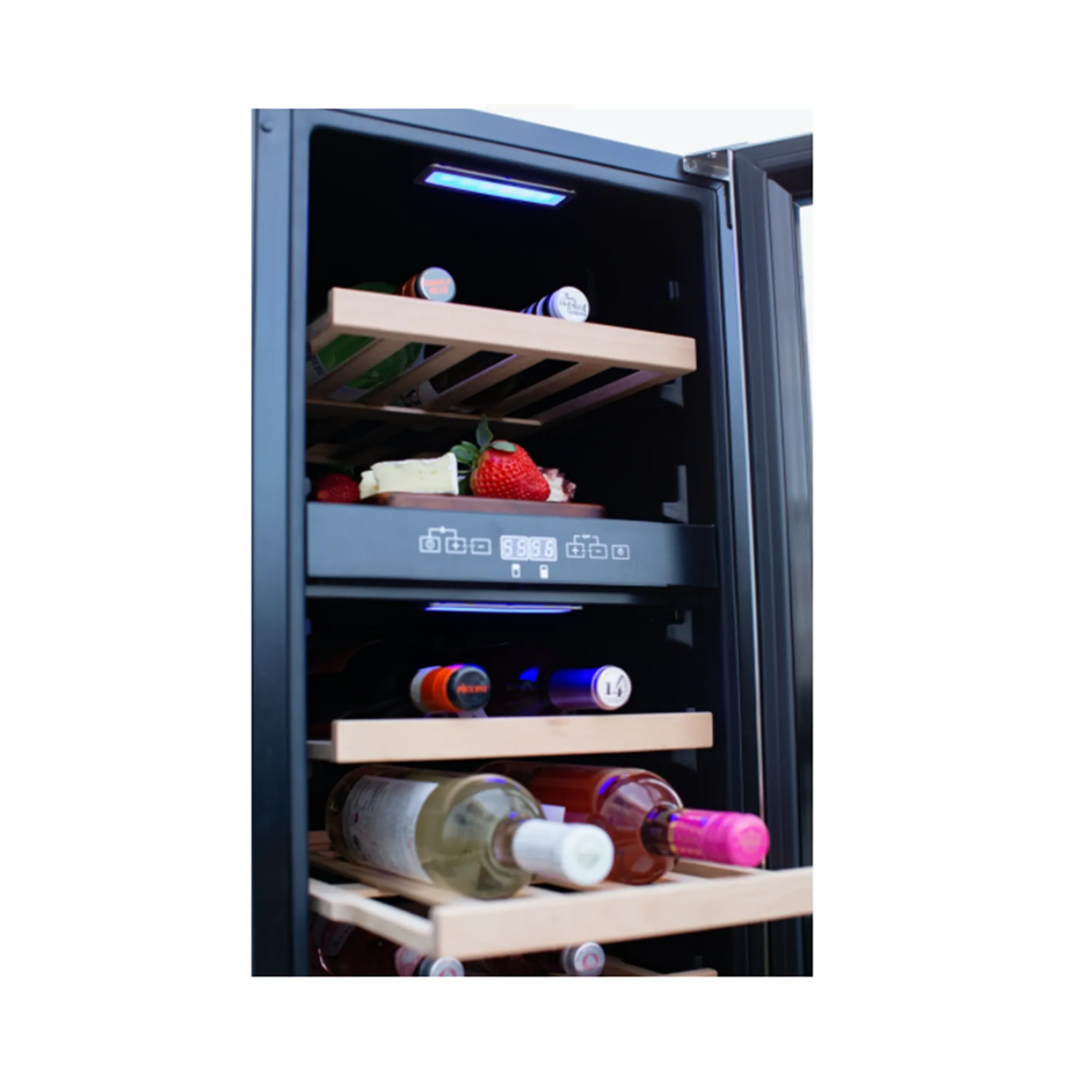 Renaissance 15-Inch 3.2 Cu. Ft. Wine Cooler Refrigerator in Stainless Steel with Glass Door (RWC1) - Image 4