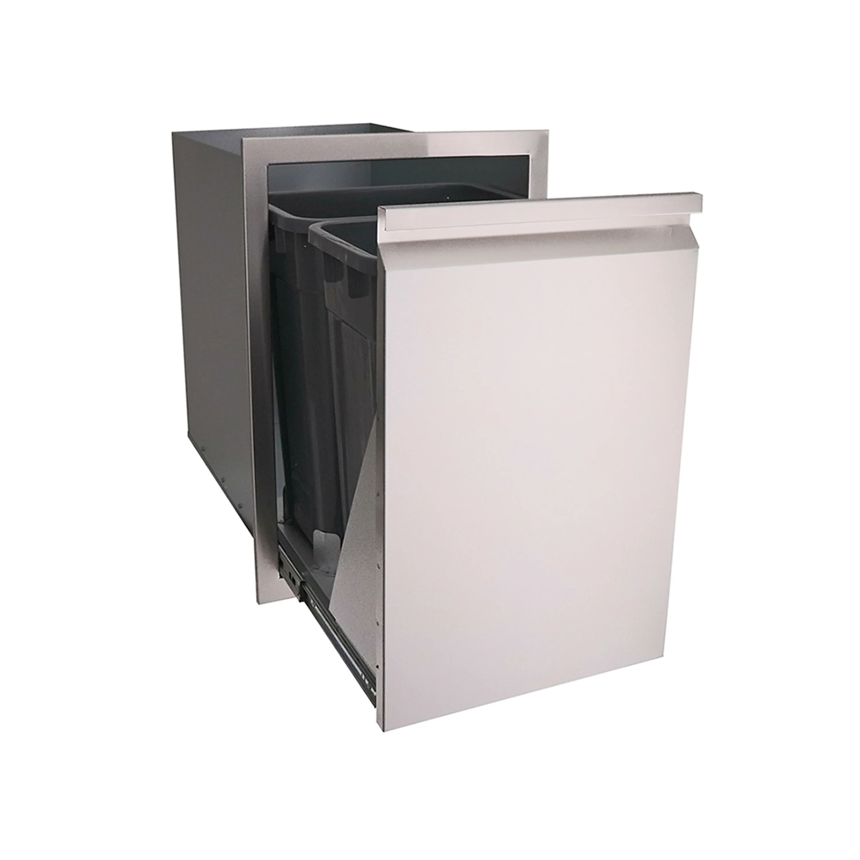 Renaissance Valiant Double Trash Drawer-Fully Enclosed in Stainless Steel (VTD2) - Image 3