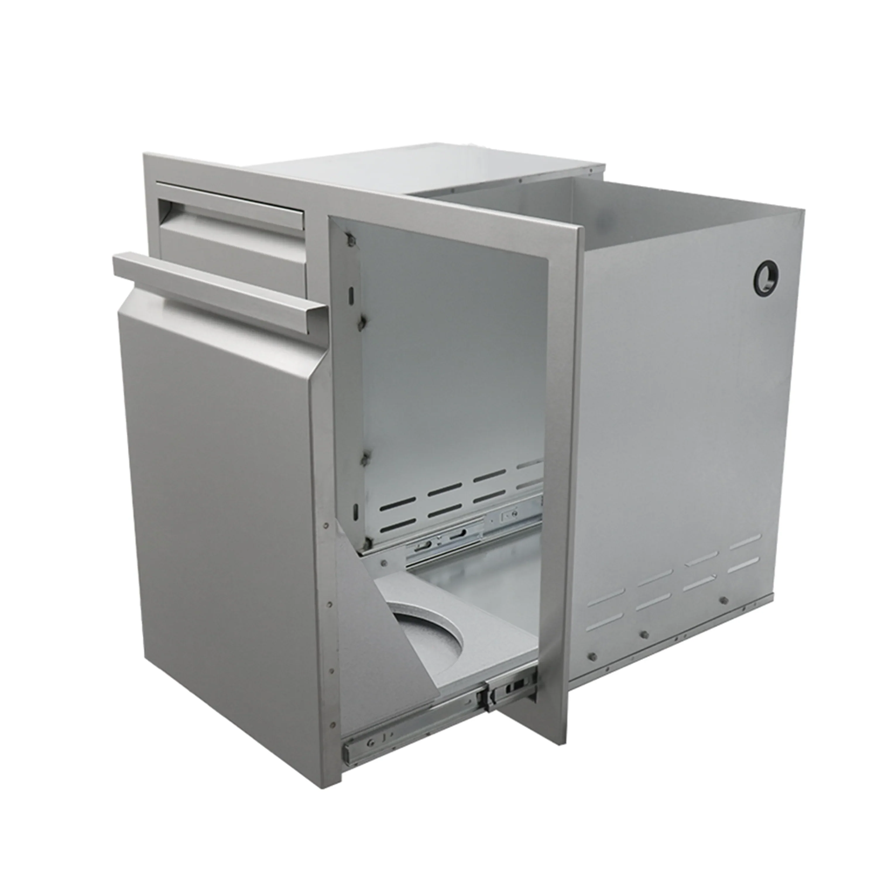 Renaissance Valiant Enclosed Double Storage Drawer & LP Bottle Storage in Stainless Steel (VDCL1) - Image 6