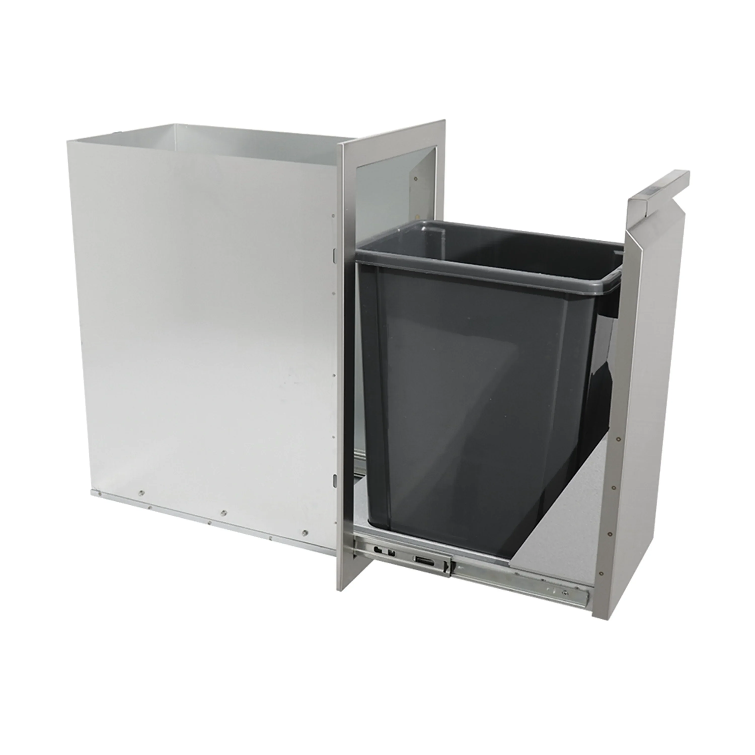 Renaissance Valiant Stainless Narrow Trash Drawer-Trash Can Included (VTD4) - Image 5