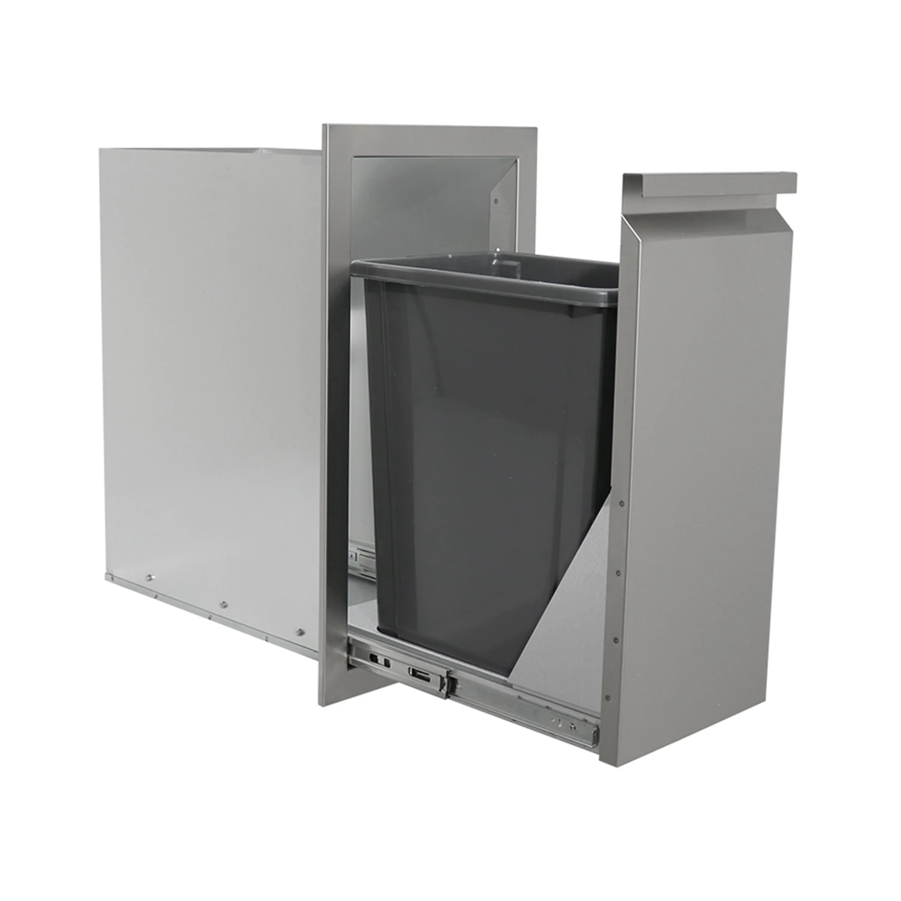 Renaissance Valiant Stainless Narrow Trash Drawer-Trash Can Included (VTD4) - Image 6