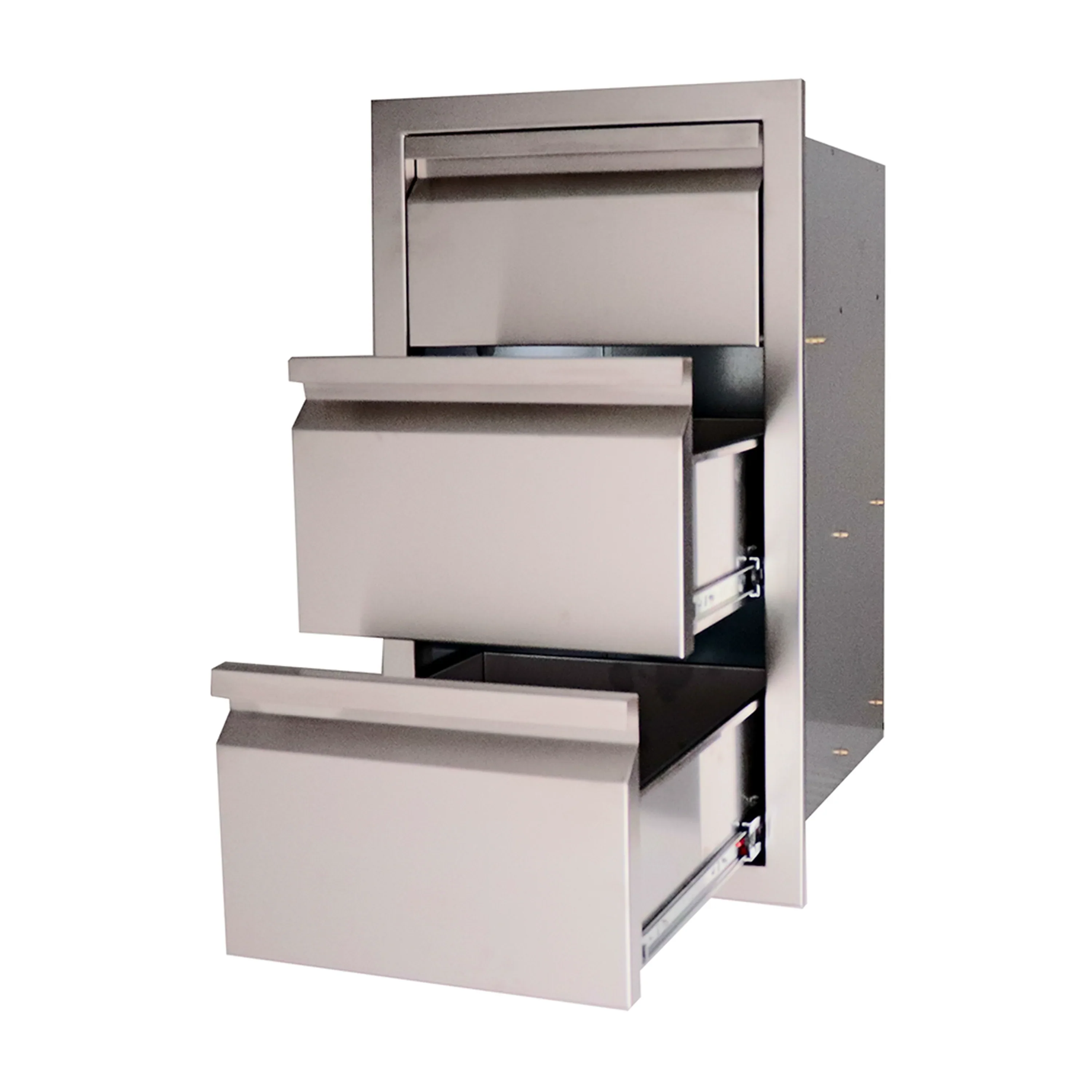Renaissance Valiant Stainless  Paper Towel Holder/2 Drawer Combo-Enclosed (VTHC1) - Image 3