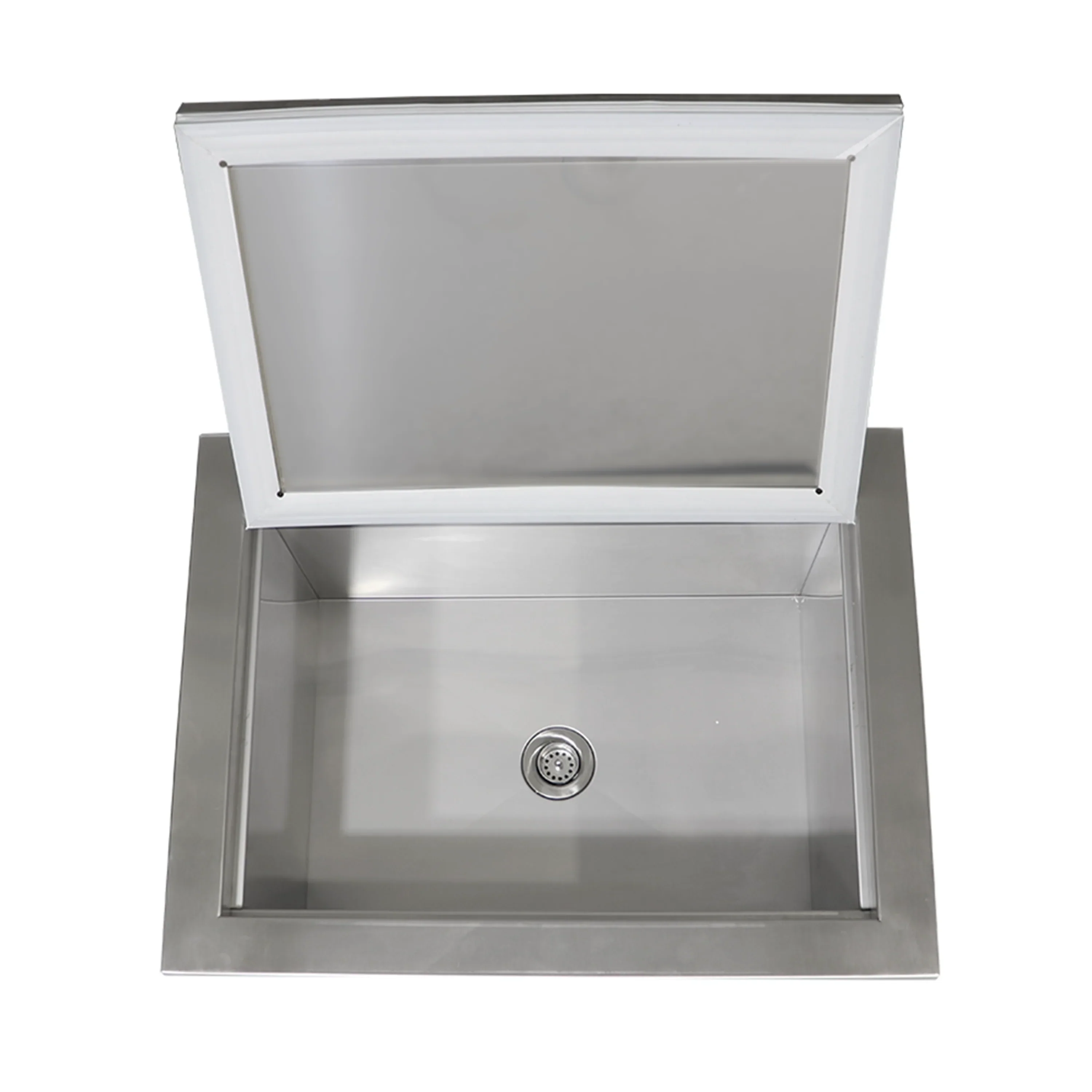 Renaissance Valiant Drop-In Cooler Ice Container in Stainless Steel w/ Removeable Lid (VIC2) - Image 4