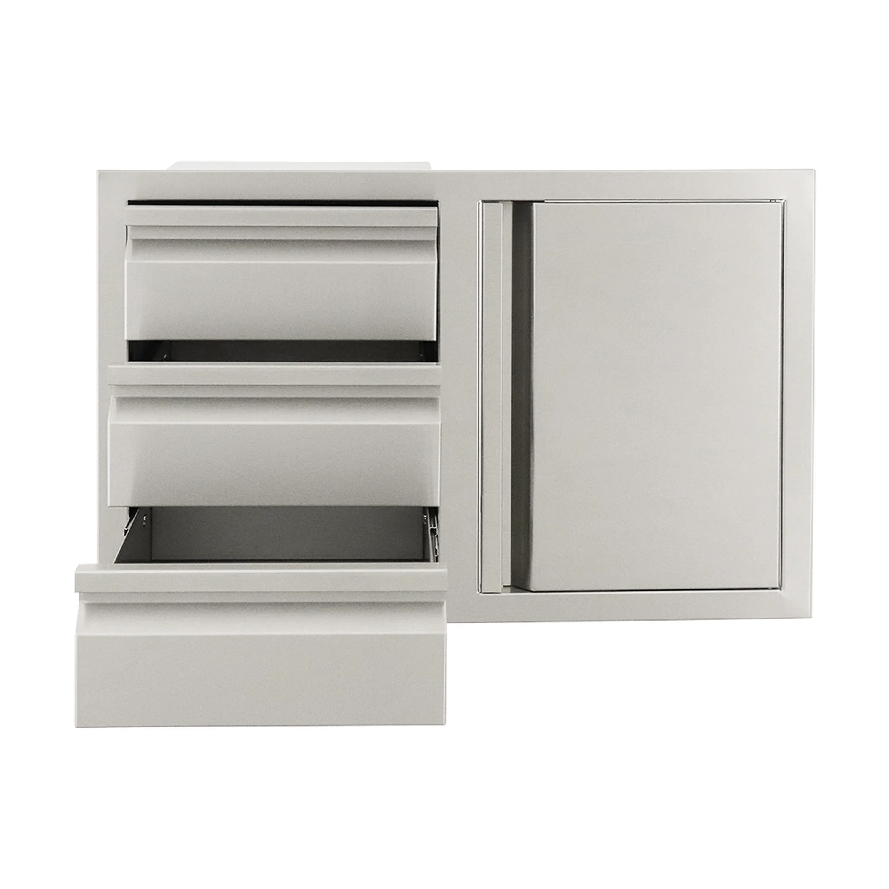 Renaissance Valiant Triple Drawer & Door Combo-Soft Close-Right Swing (VDC2SCR) - Image 2