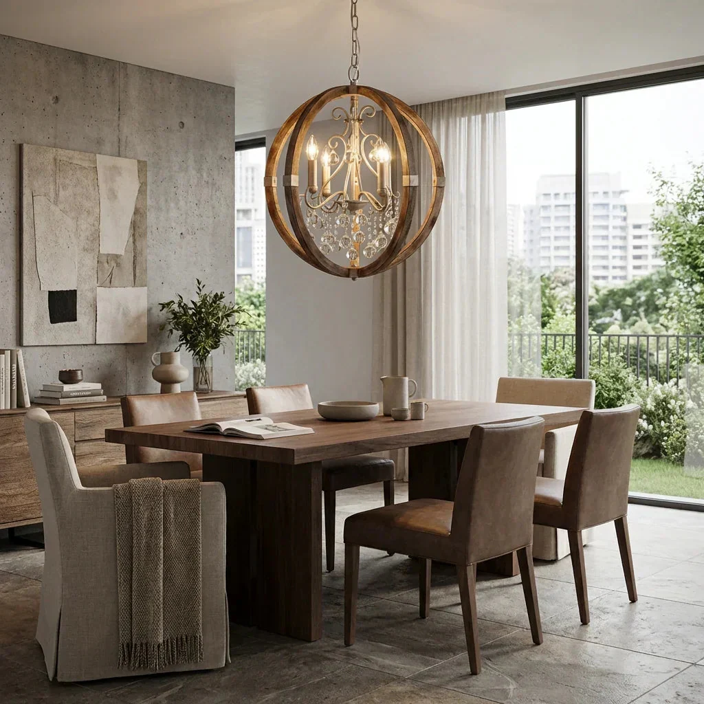 Parrot Uncle Retha Brown 4-Light Caged Island Pendant Lights (8816-4110V) - Image 2