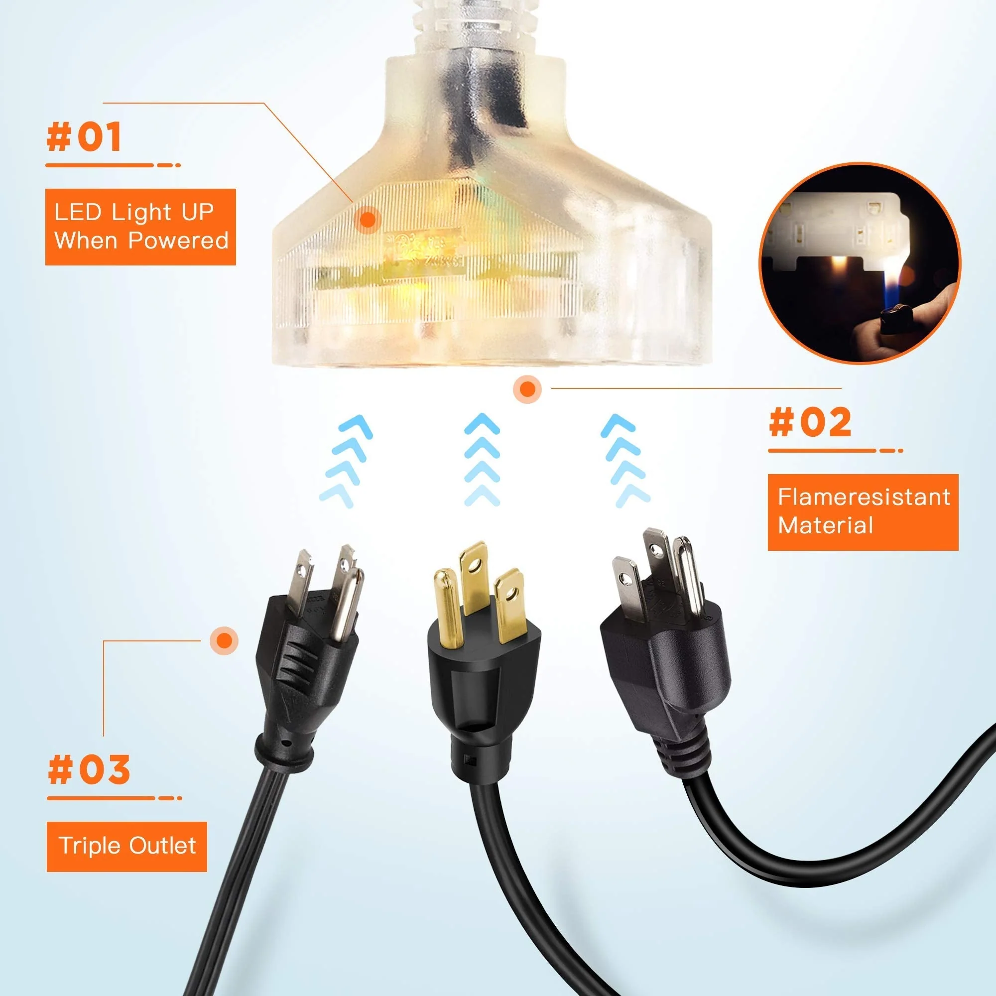 Giraffe Tools 12/14/16 AWG Retractable Extension Cord Reel - Image 6