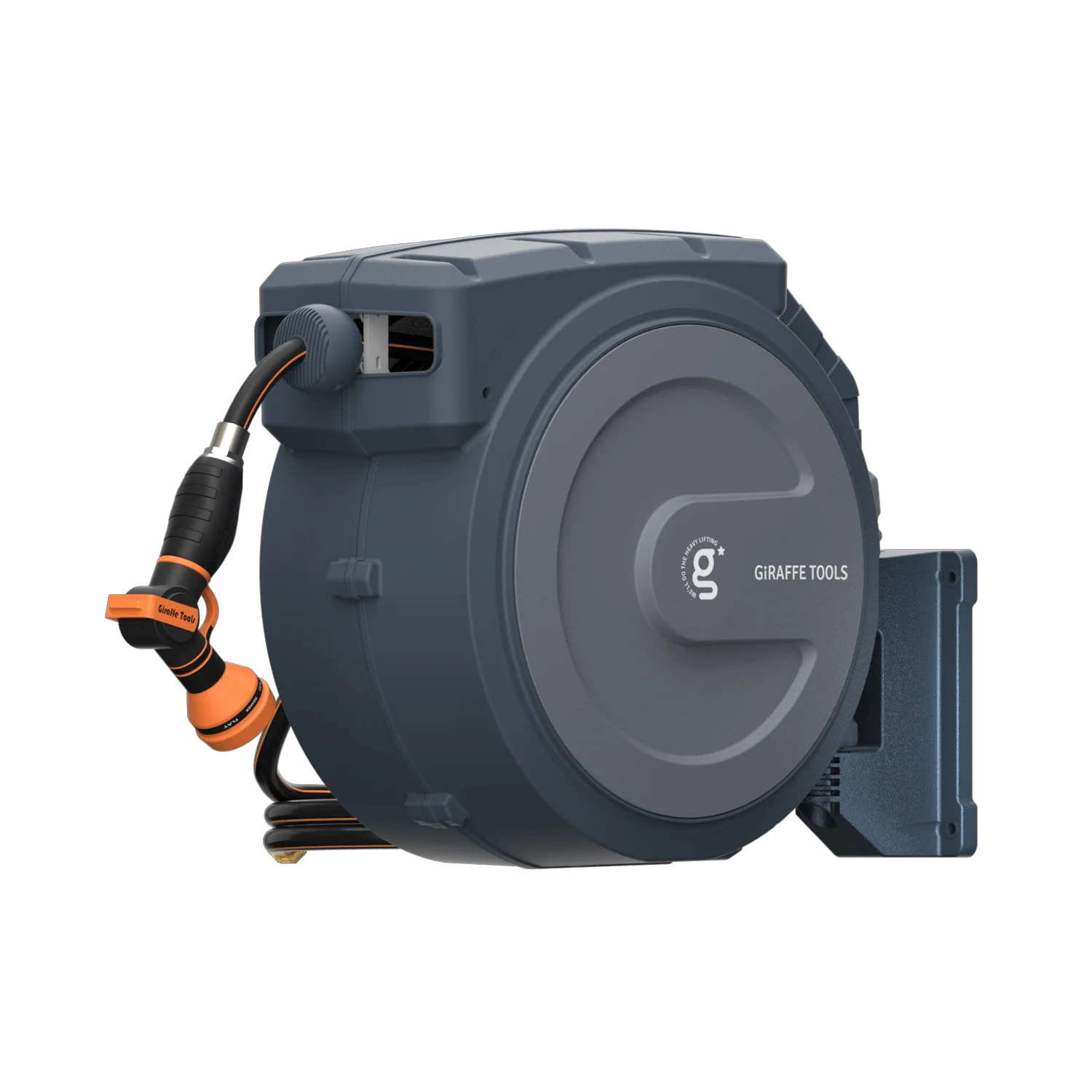 Giraffe Tools 62 Ft.- 155 Ft. Retractable Garden Hose Reel with Adjustable 9-pattern Nozzle - Image 25
