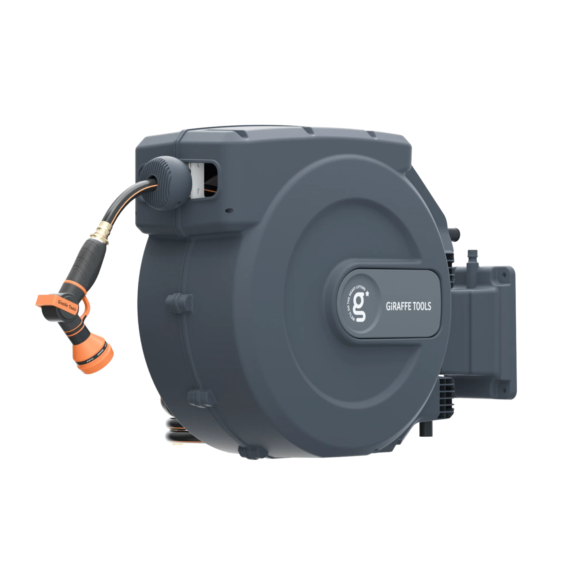 Giraffe Tools 62 Ft.- 155 Ft. Retractable Garden Hose Reel with Adjustable 9-pattern Nozzle - Image 27