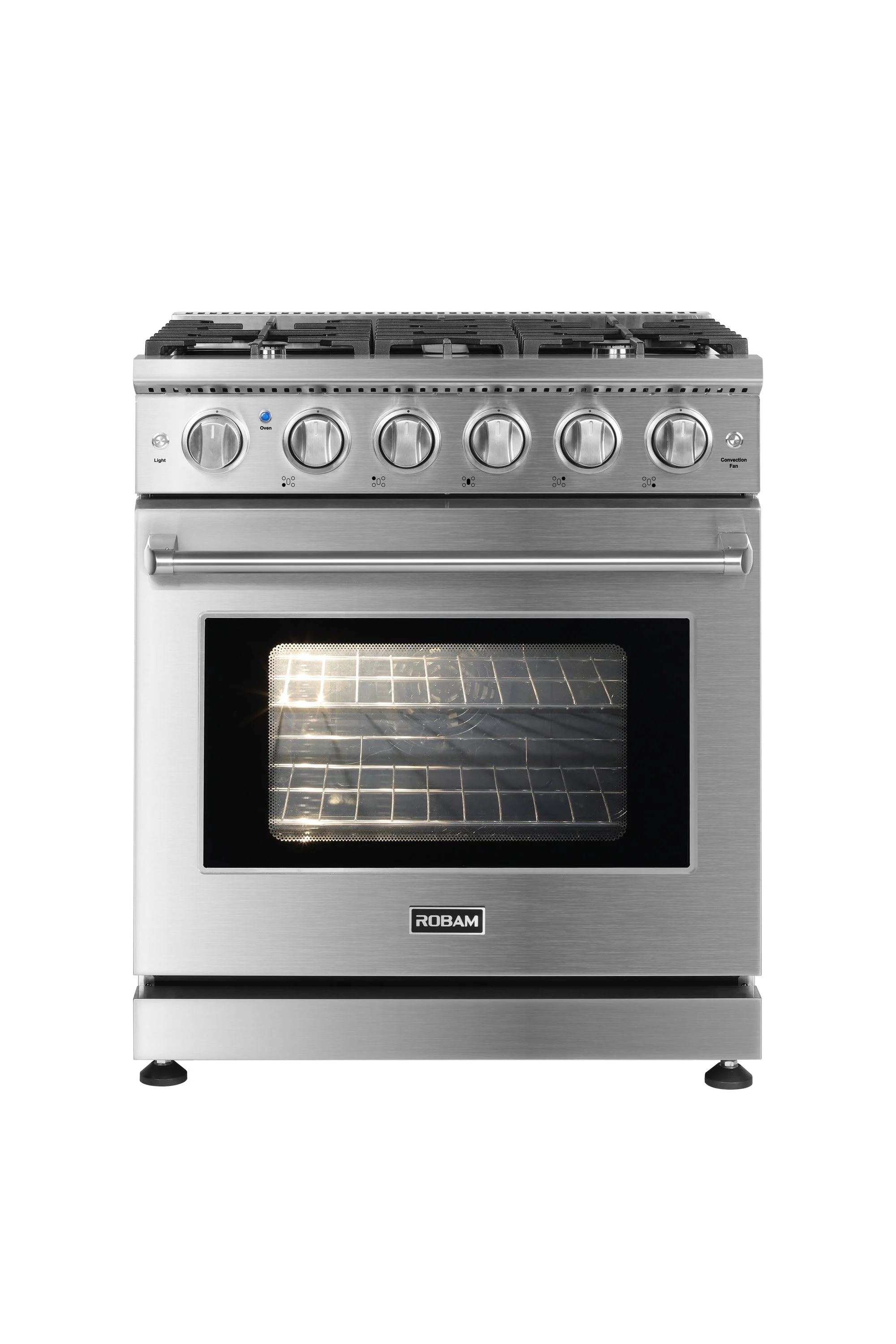 ROBAM 30-Inch Gas Range with 5 Burners in Stainless Steel (7GG11) - Image 3