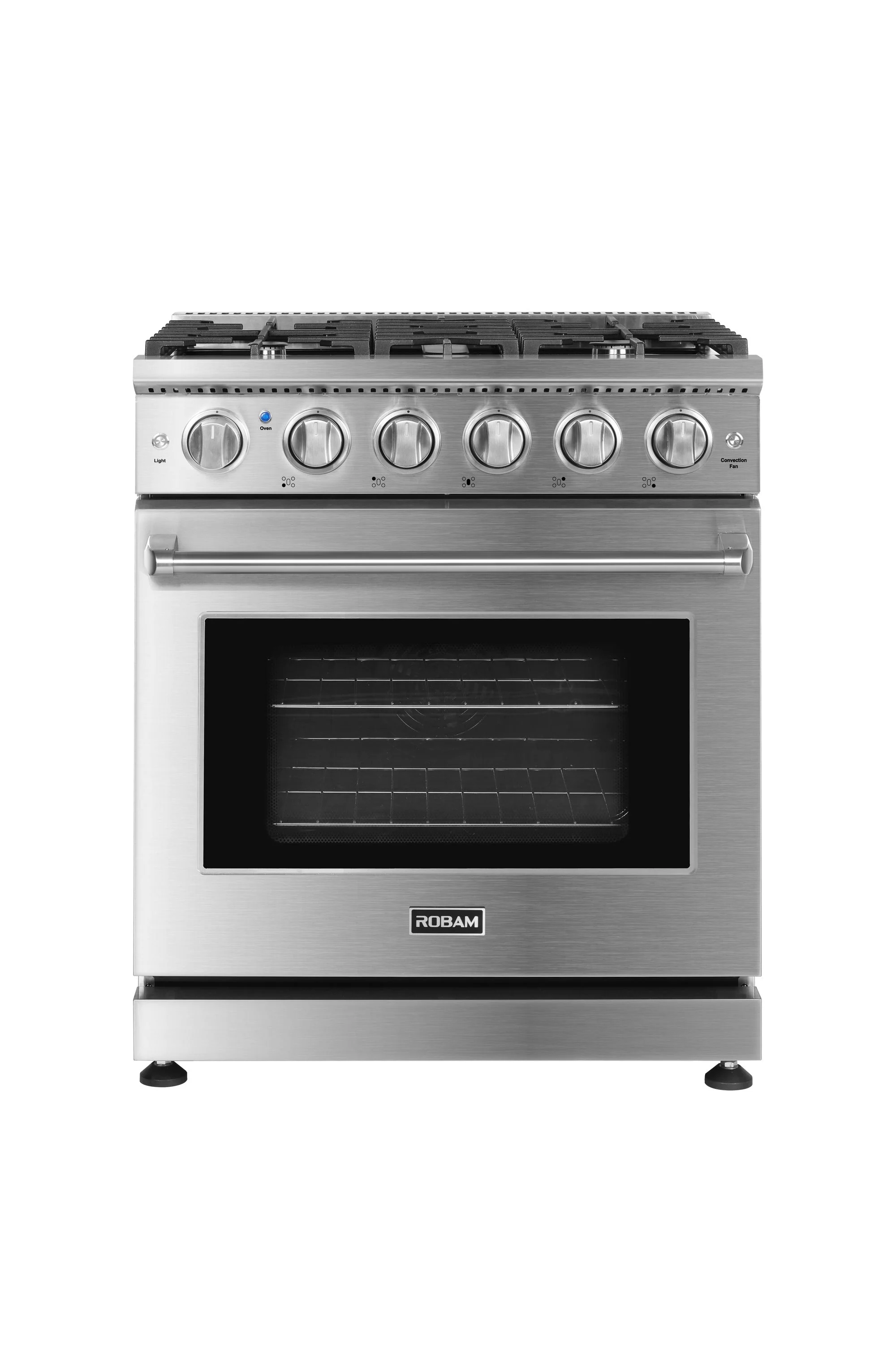 ROBAM 30-Inch Gas Range with 5 Burners in Stainless Steel (7GG11) - Image 4
